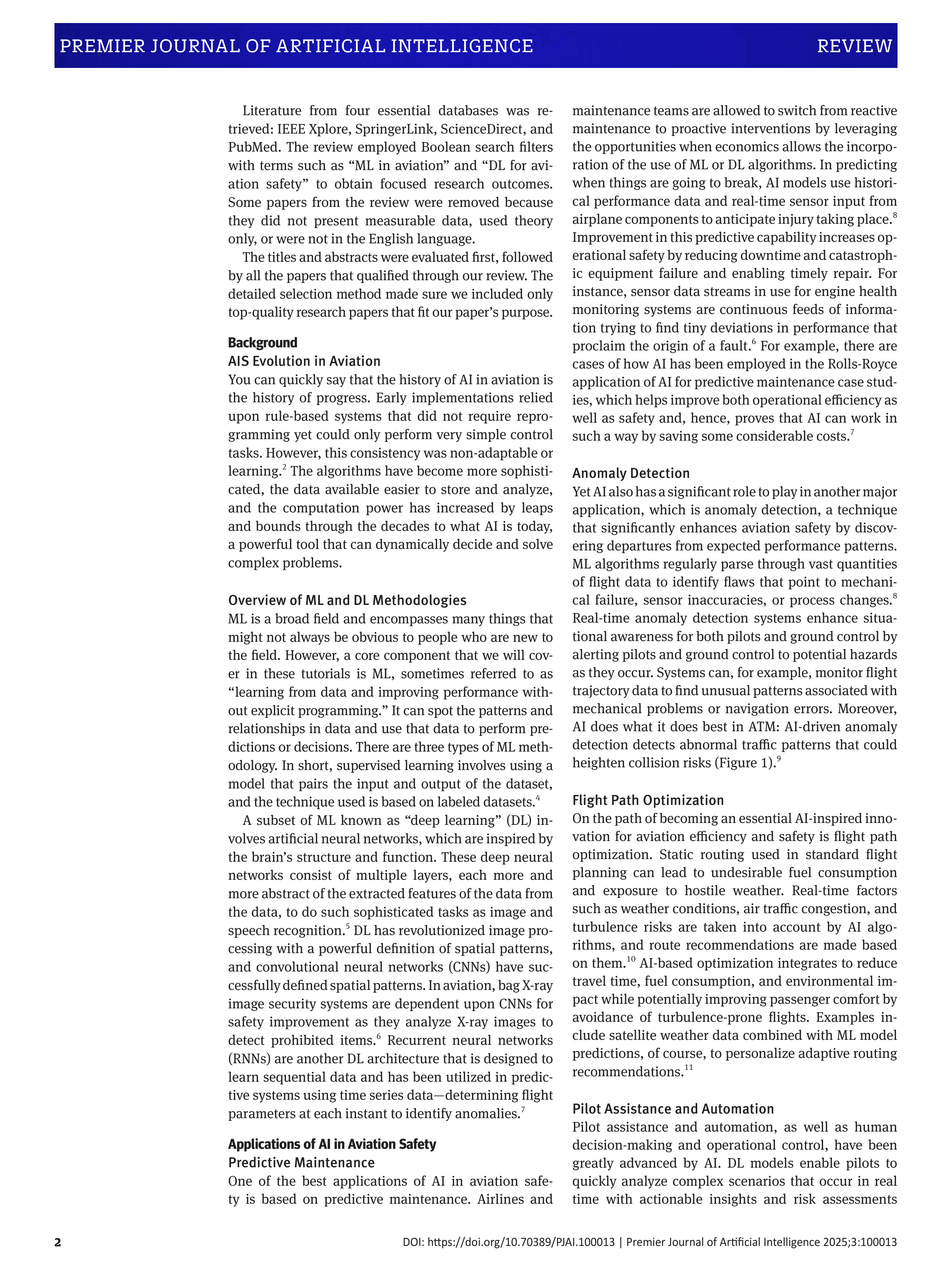 Artificial Intelligence Applications in Aviation — page 2
