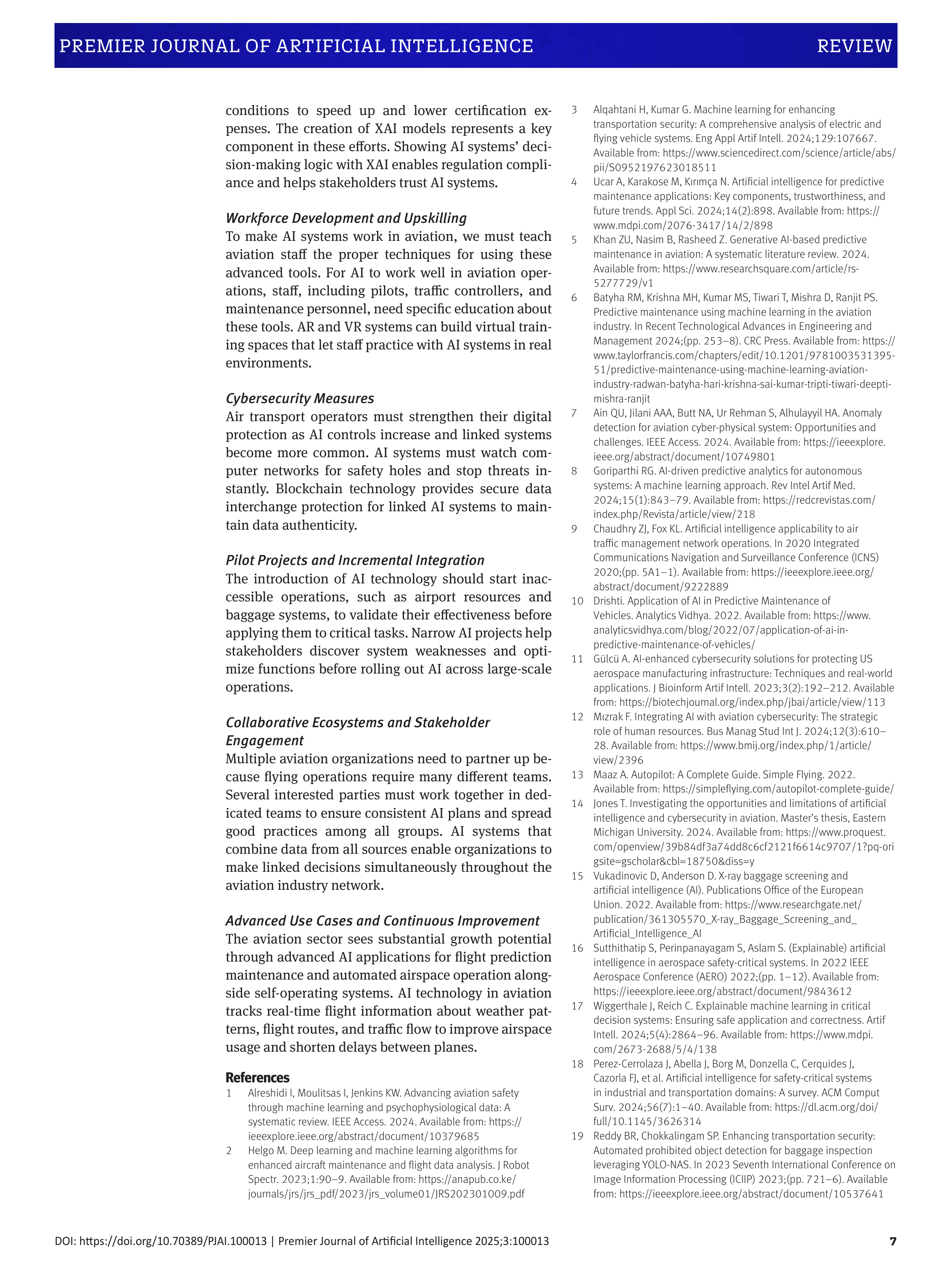 Artificial Intelligence Applications in Aviation — page 7