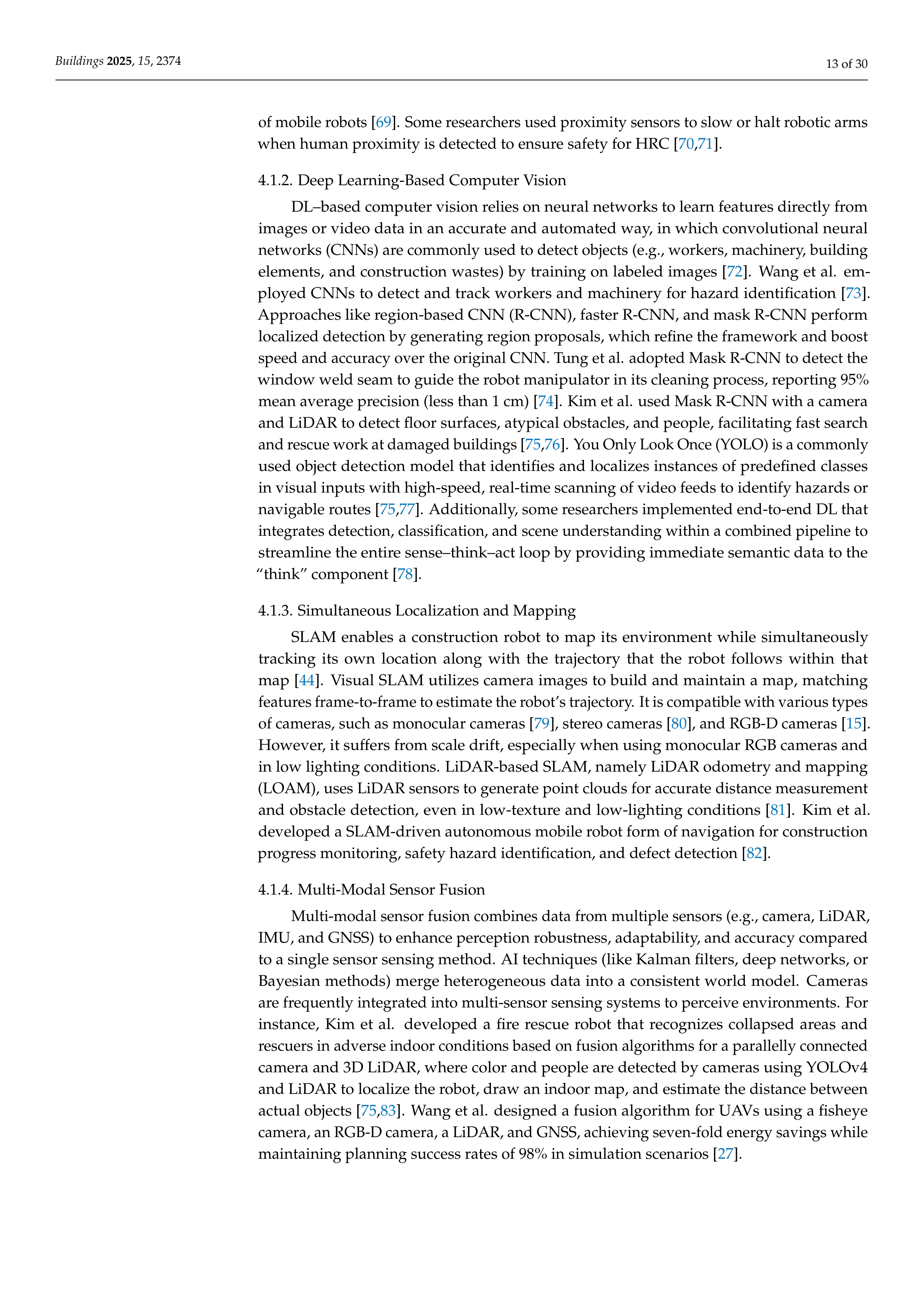 Artificial Intelligence Applications in Construction robotics — page 13