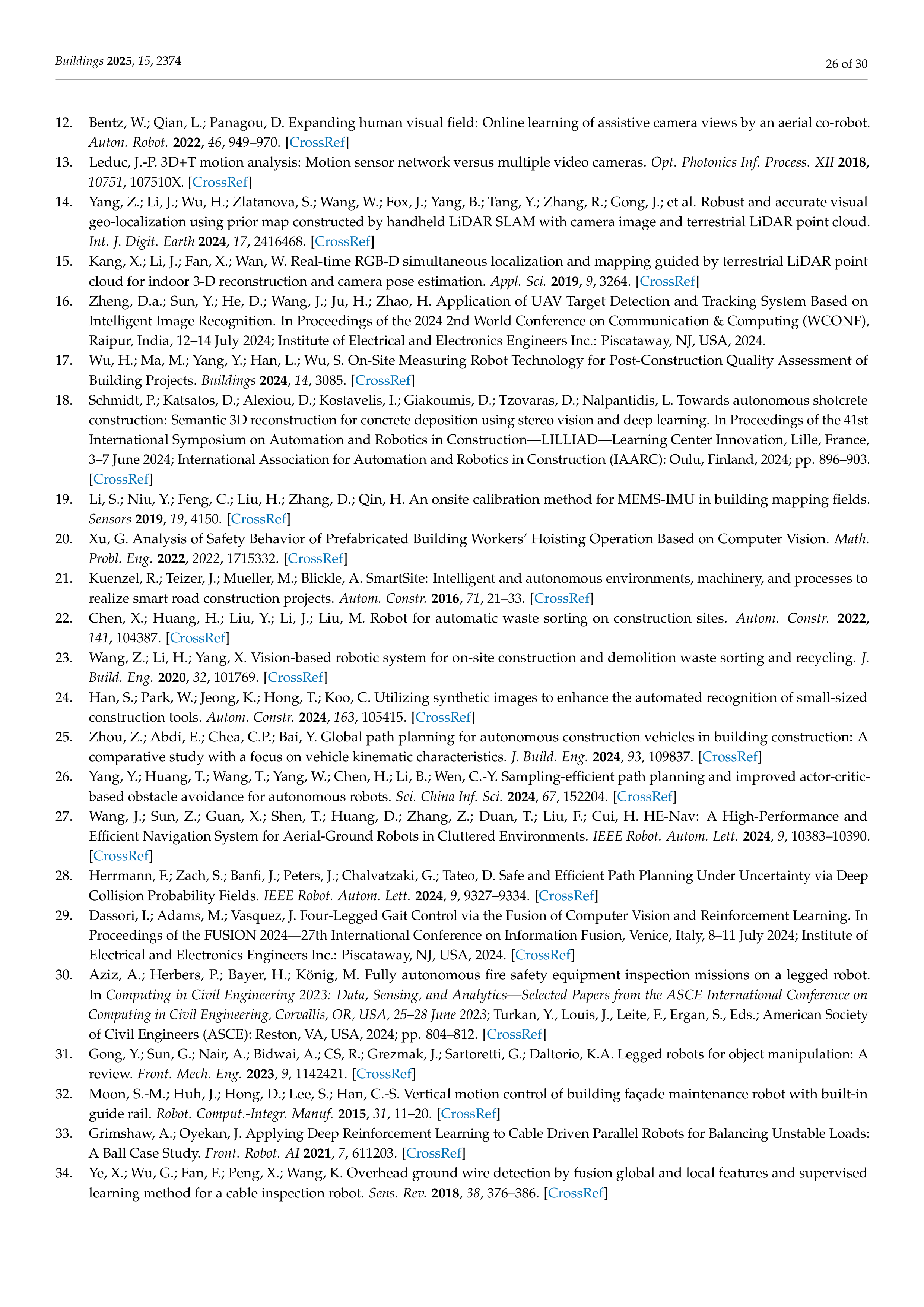 Artificial Intelligence Applications in Construction robotics — page 26