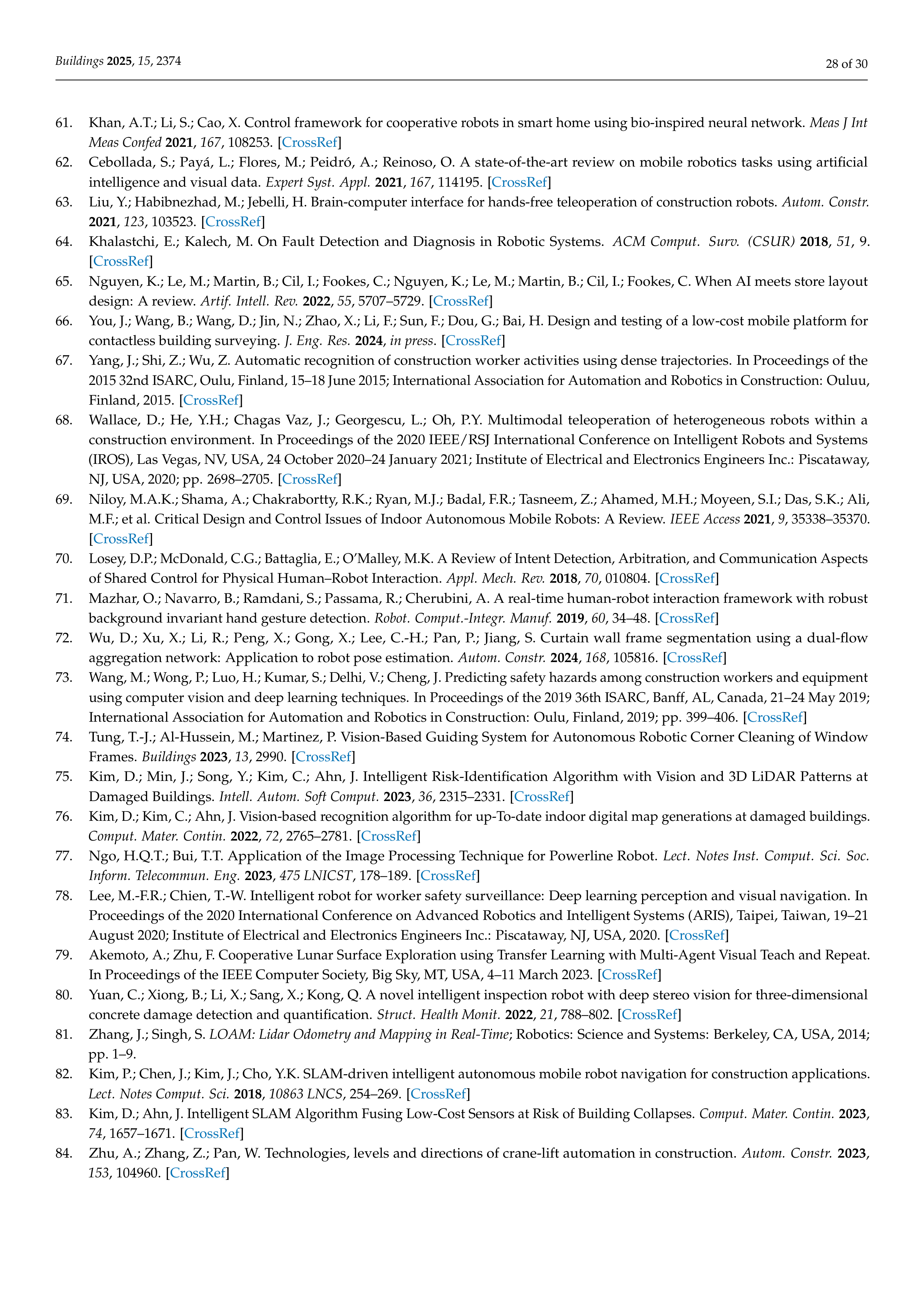 Artificial Intelligence Applications in Construction robotics — page 28