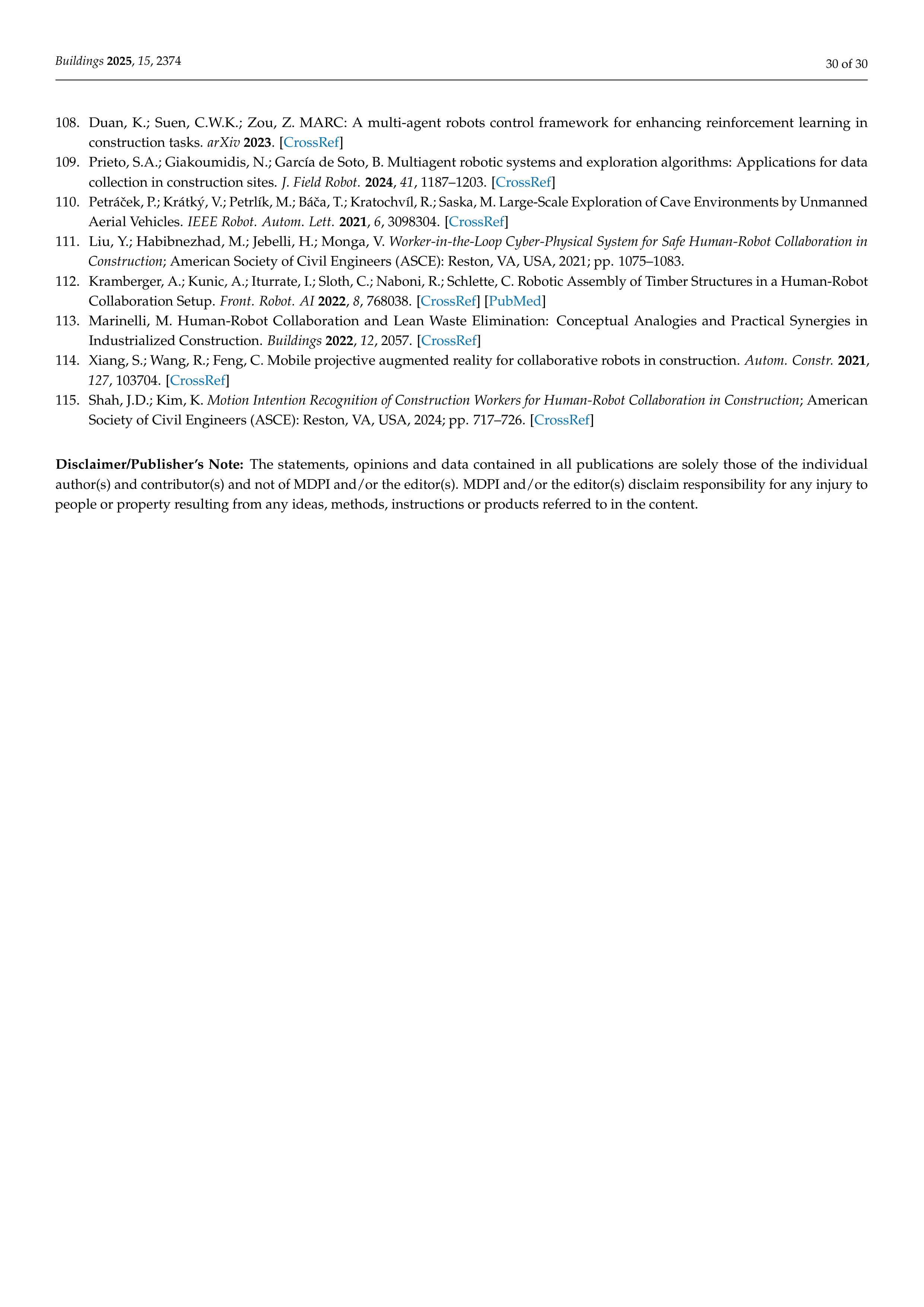 Artificial Intelligence Applications in Construction robotics — page 30