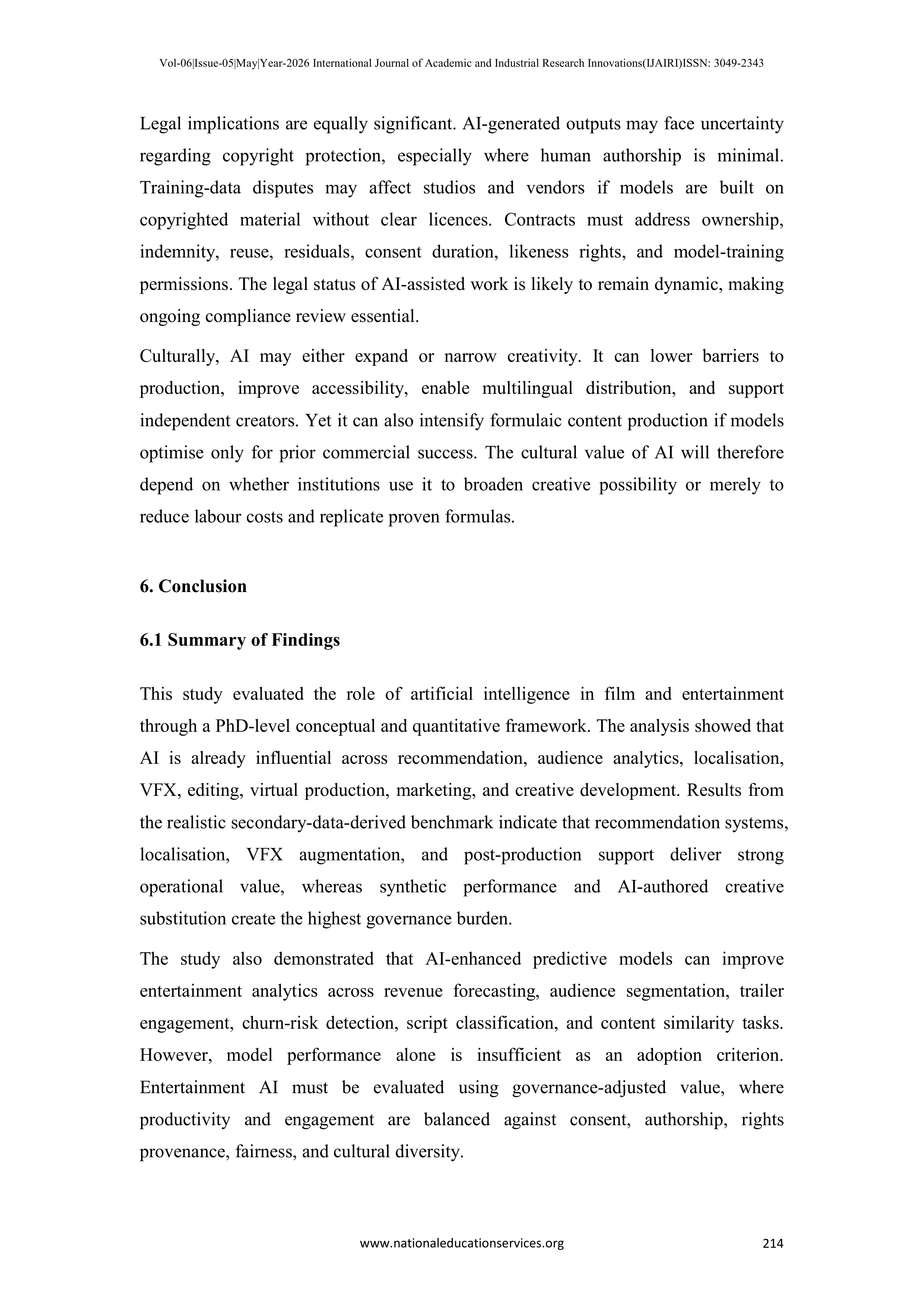 Artificial Intelligence Applications in Film Industry — page 31