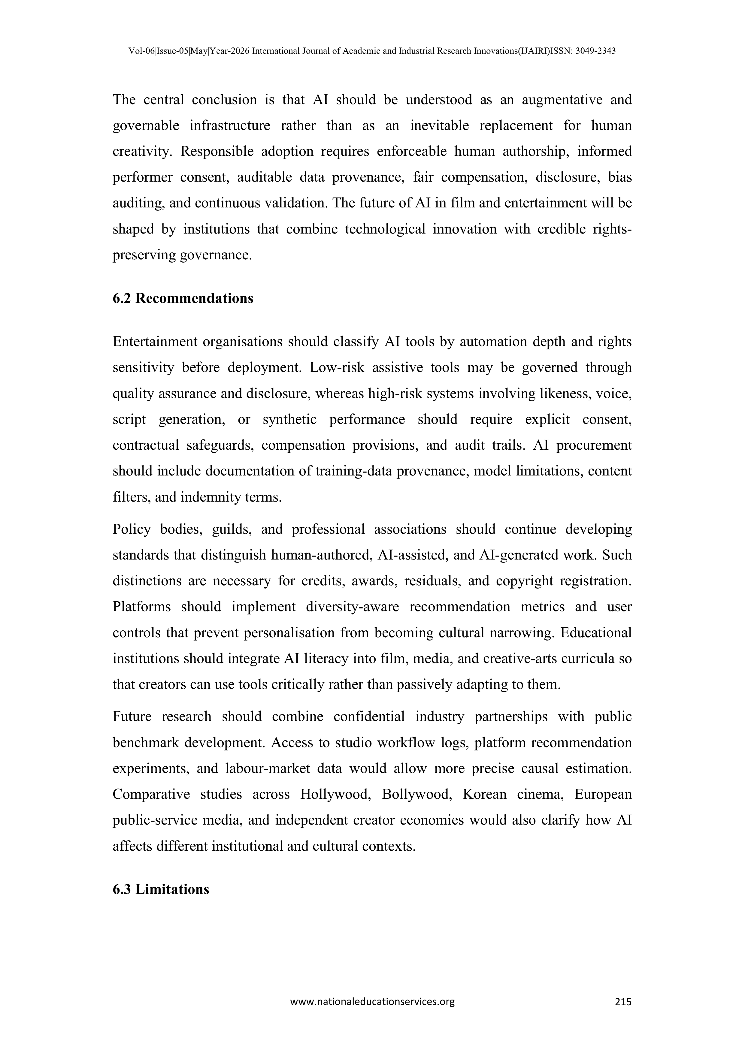 Artificial Intelligence Applications in Film Industry — page 32