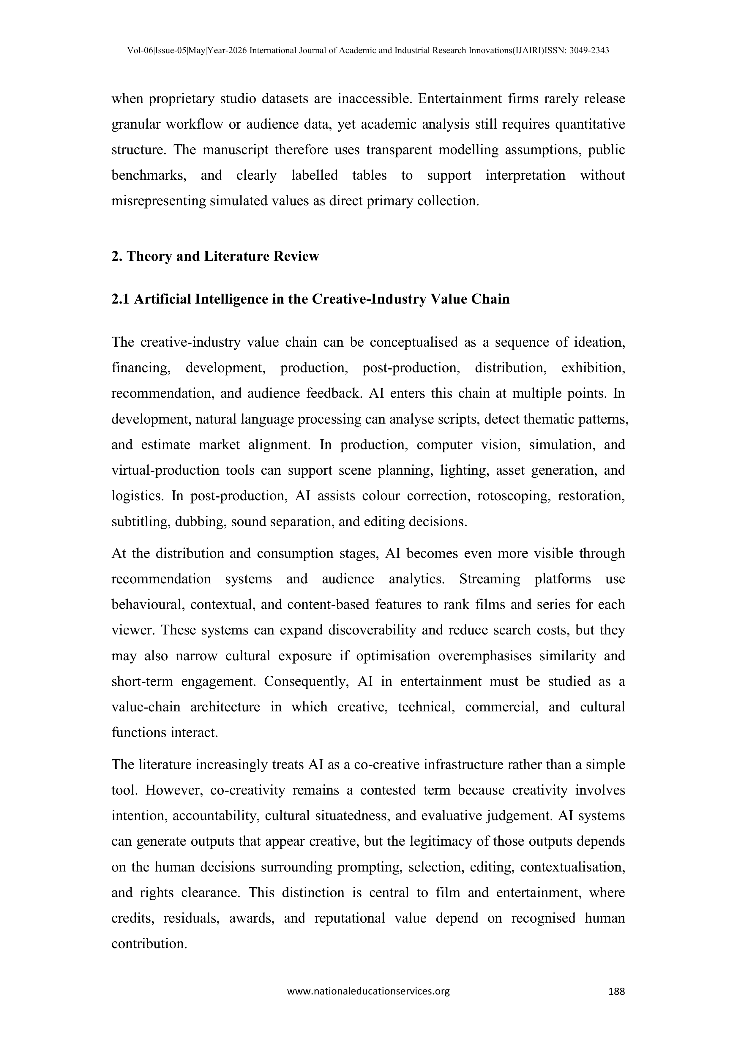 Artificial Intelligence Applications in Film Industry — page 5