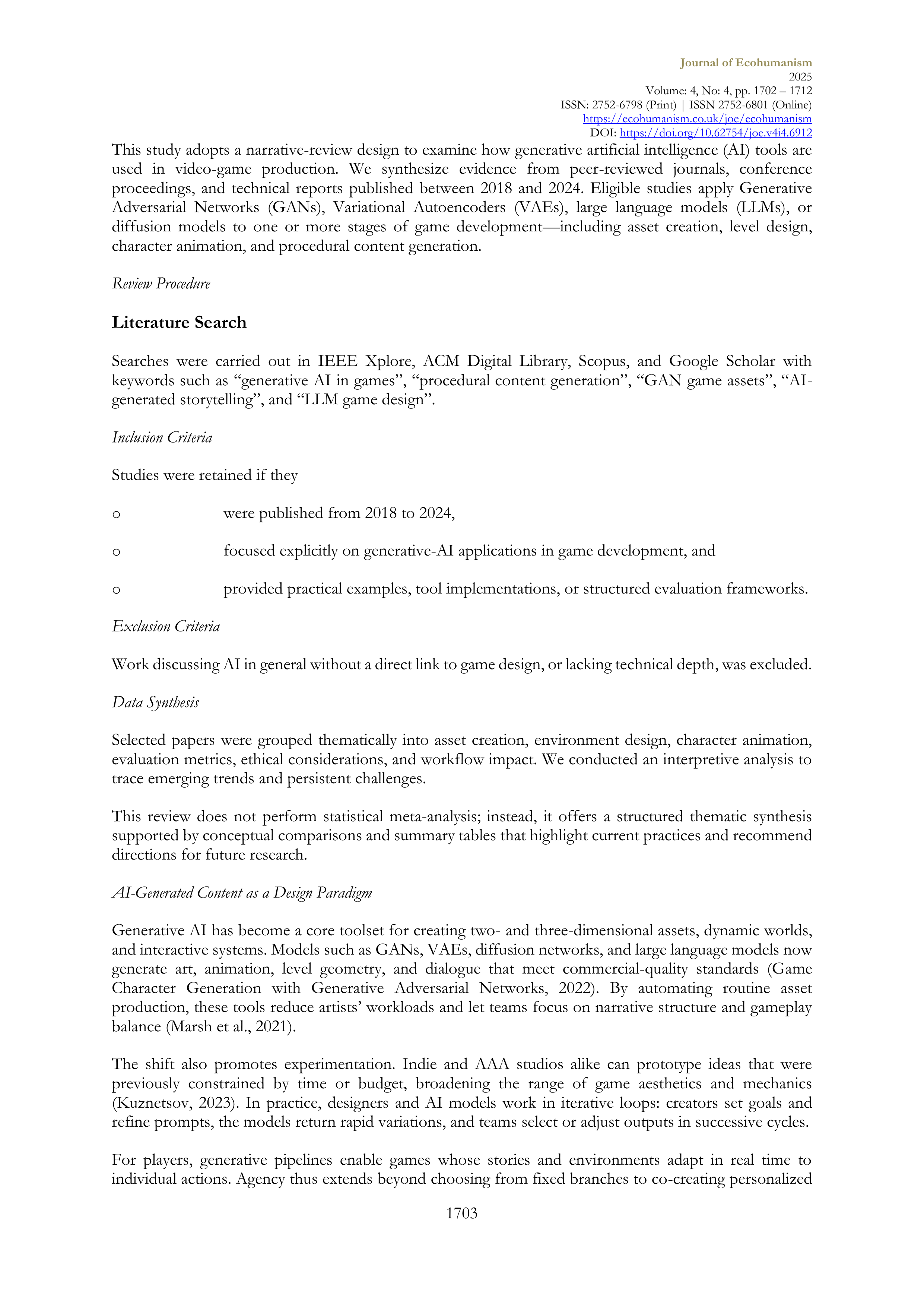 Artificial Intelligence Applications in Game Design — page 2