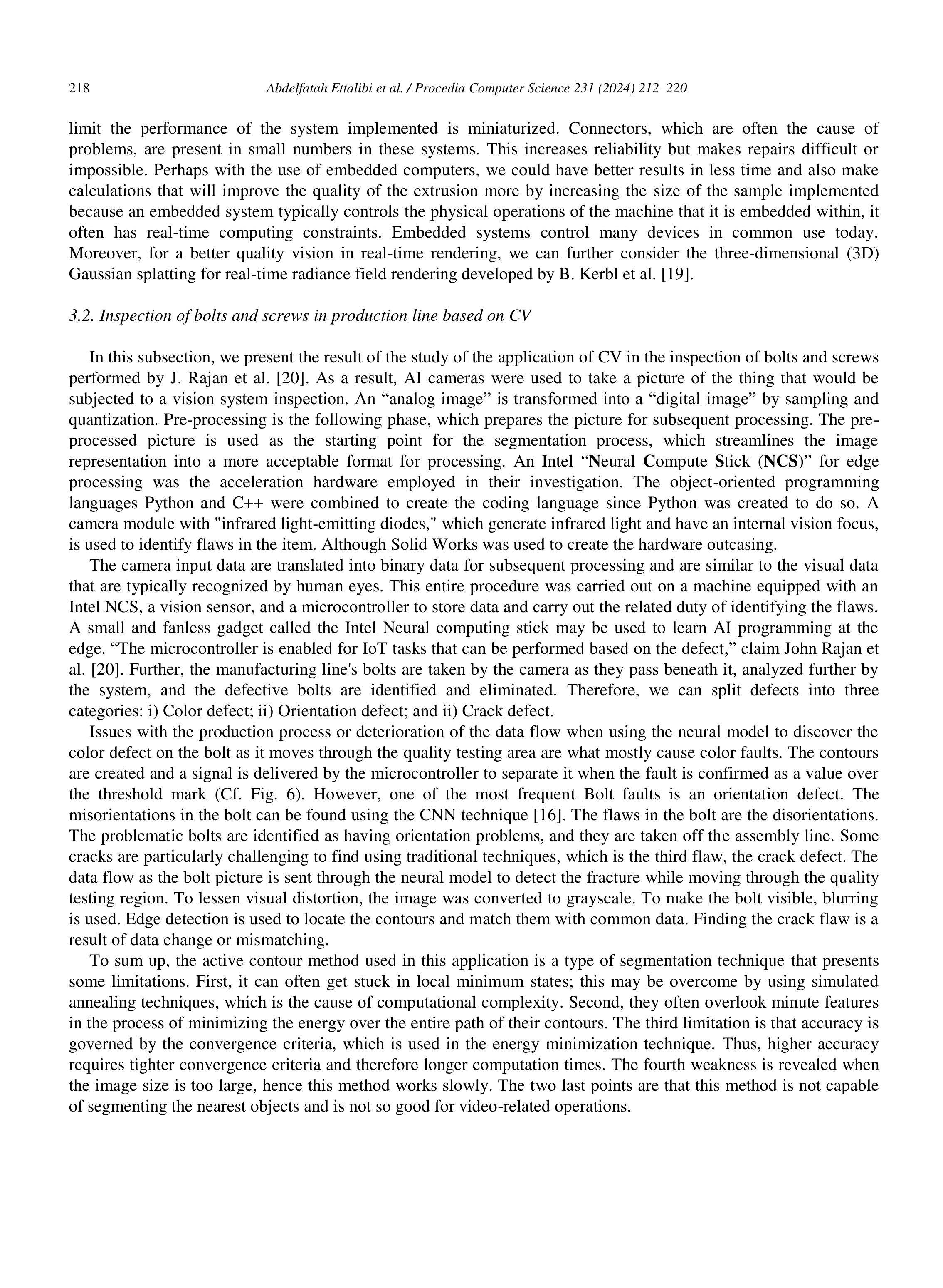 Artificial Intelligence Applications in Inspection for Industrial Quality Control — page 7