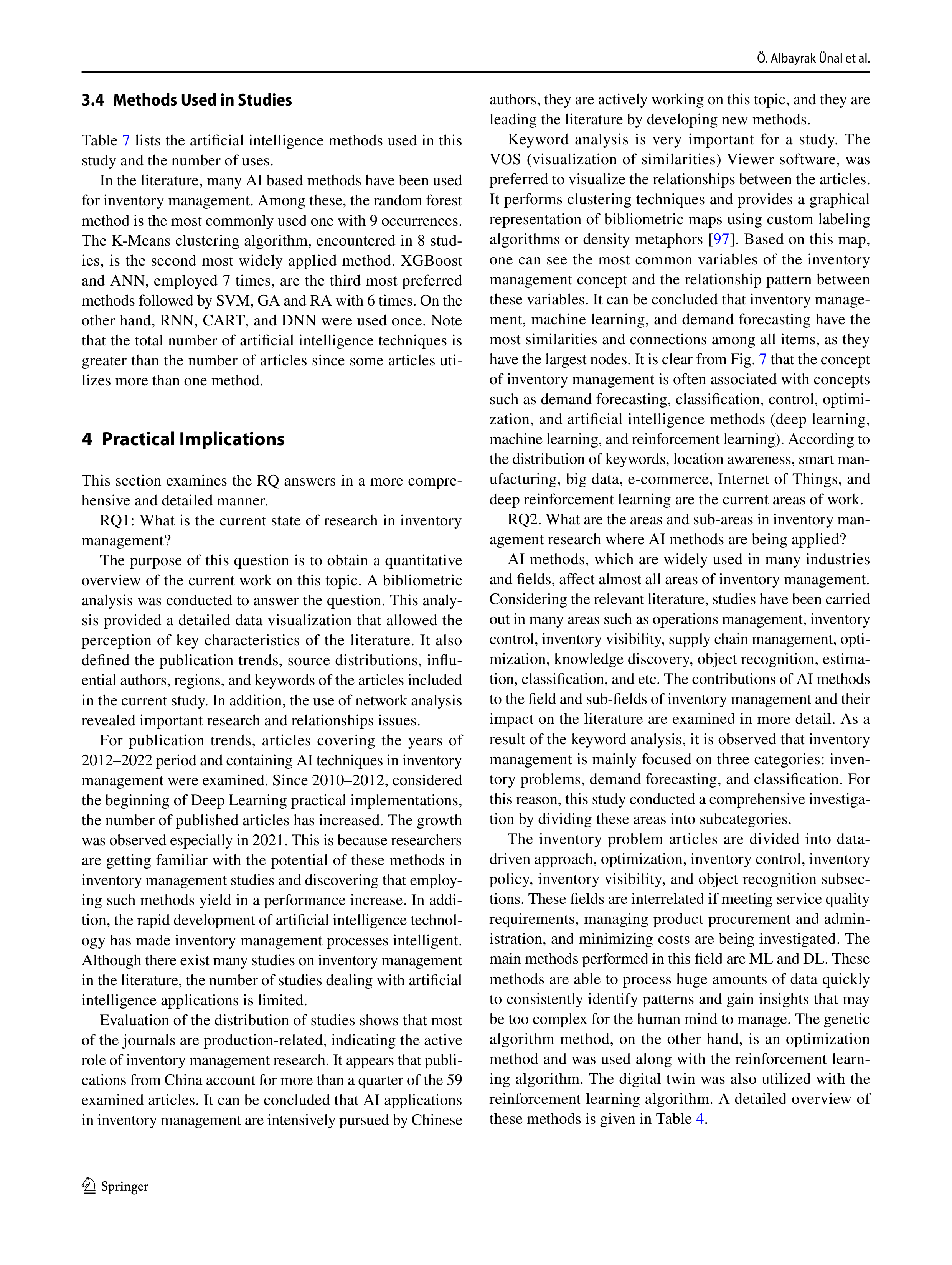 Artiﬁcial Intelligence Applications in Inventory Management — page 14