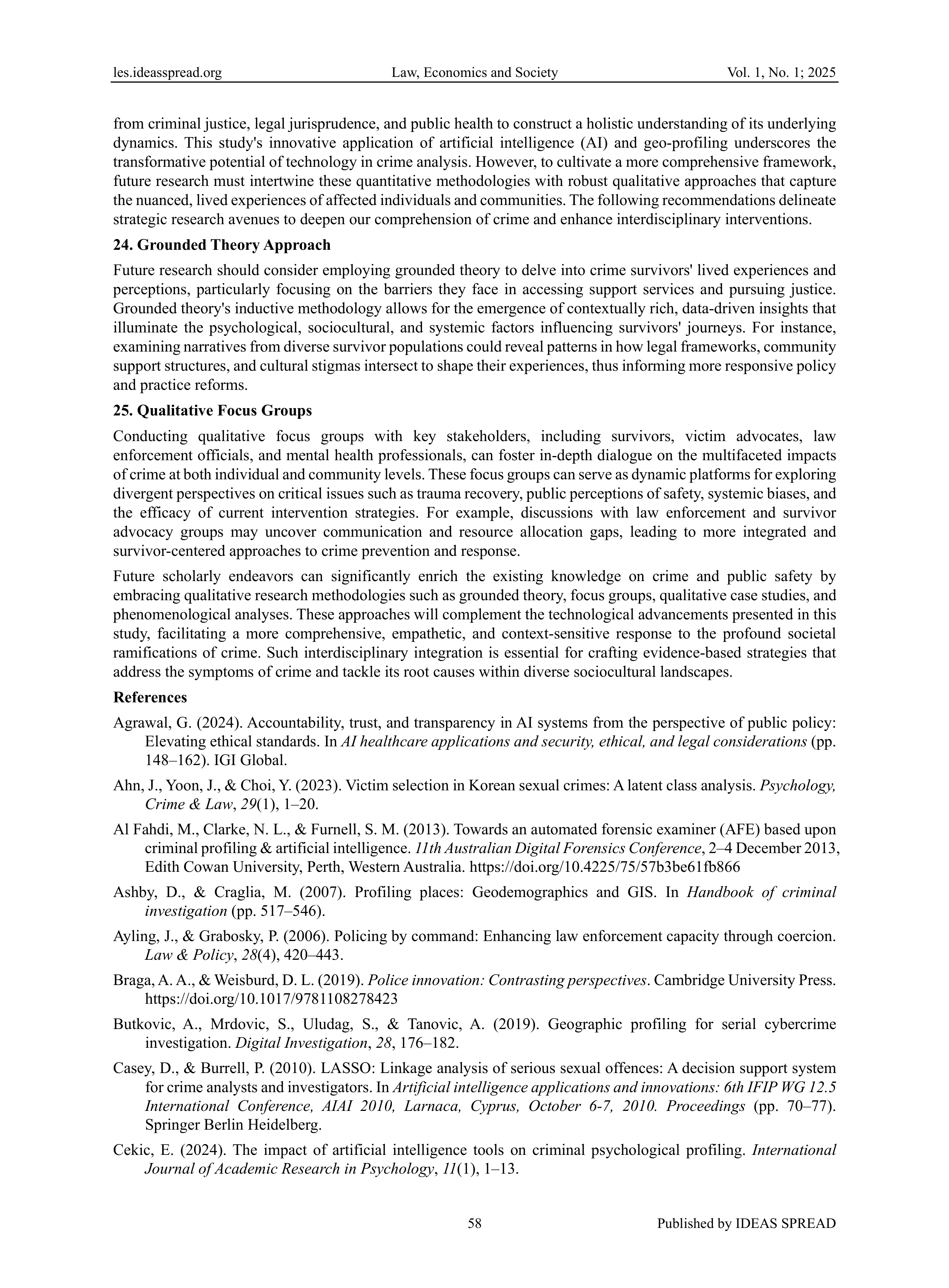 Artificial Intelligence Applications in Law Enforcement — page 13
