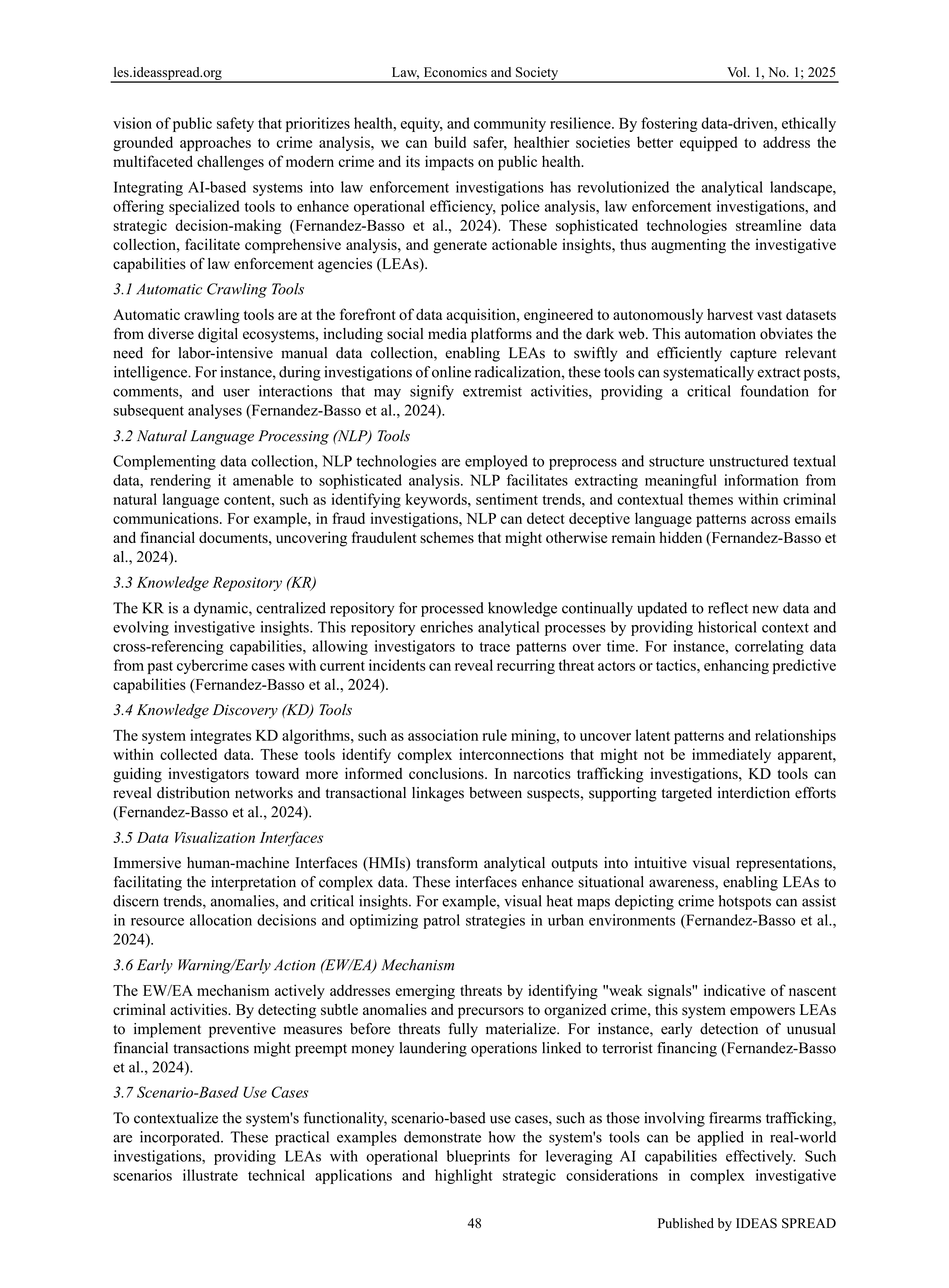 Artificial Intelligence Applications in Law Enforcement — page 3