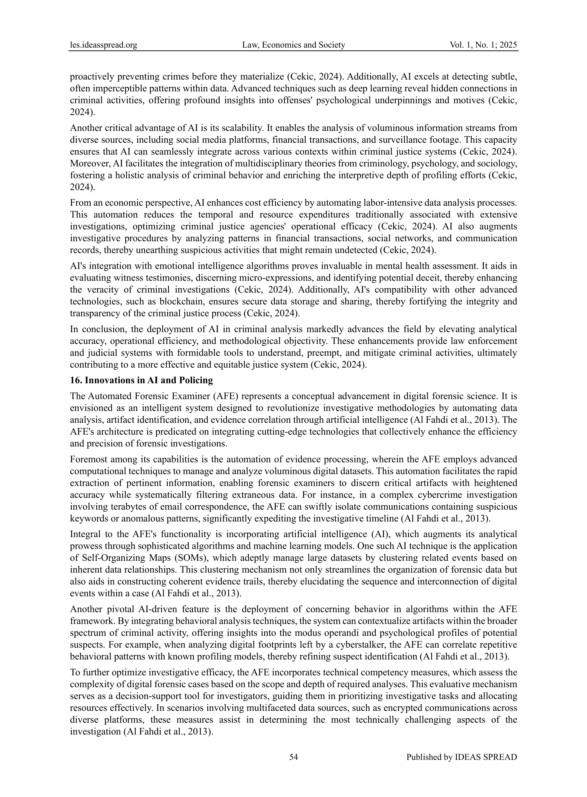 Artificial Intelligence Applications in Law Enforcement — page 9