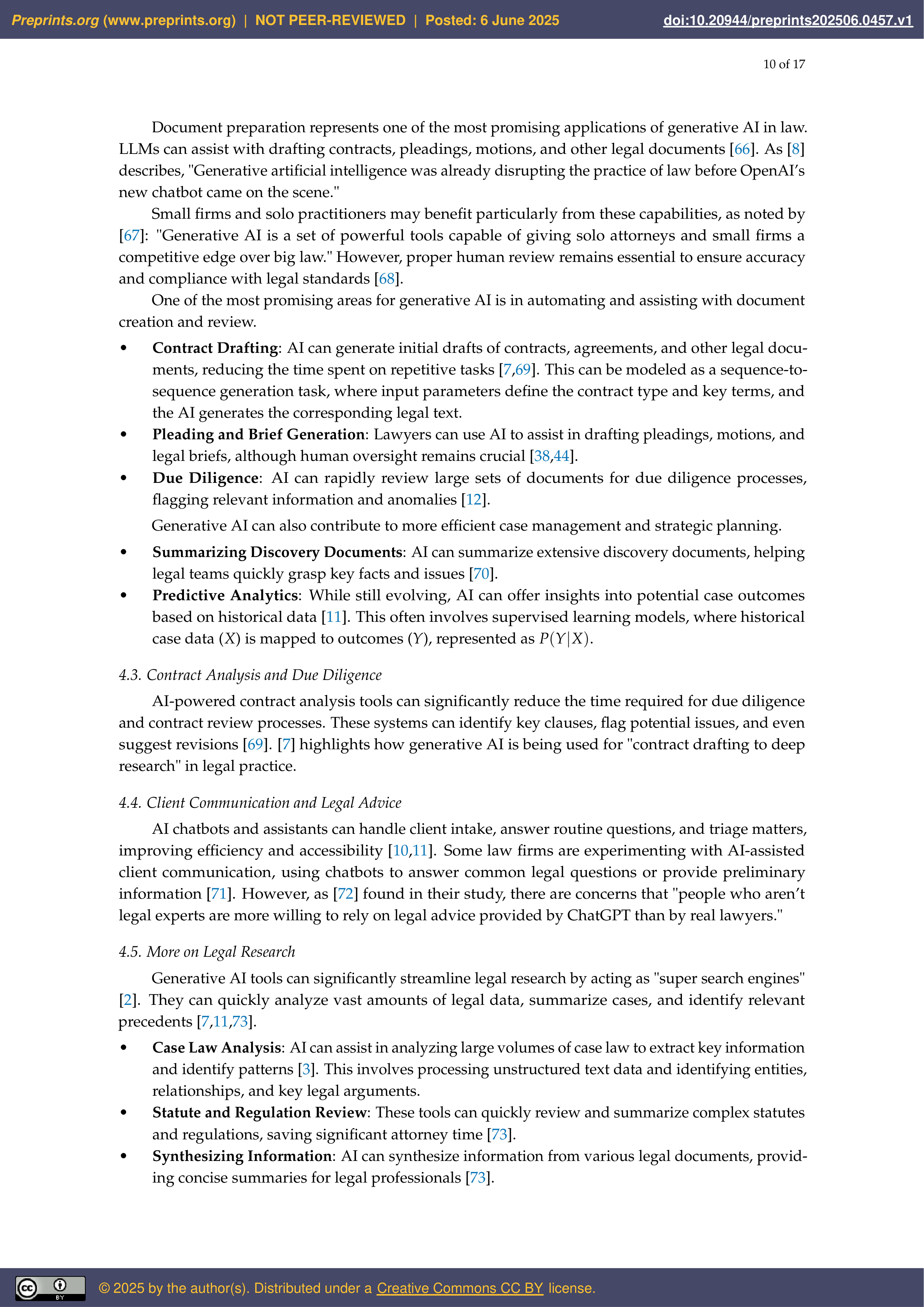 Artificial Intelligence Applications in Legal Practice — page 11