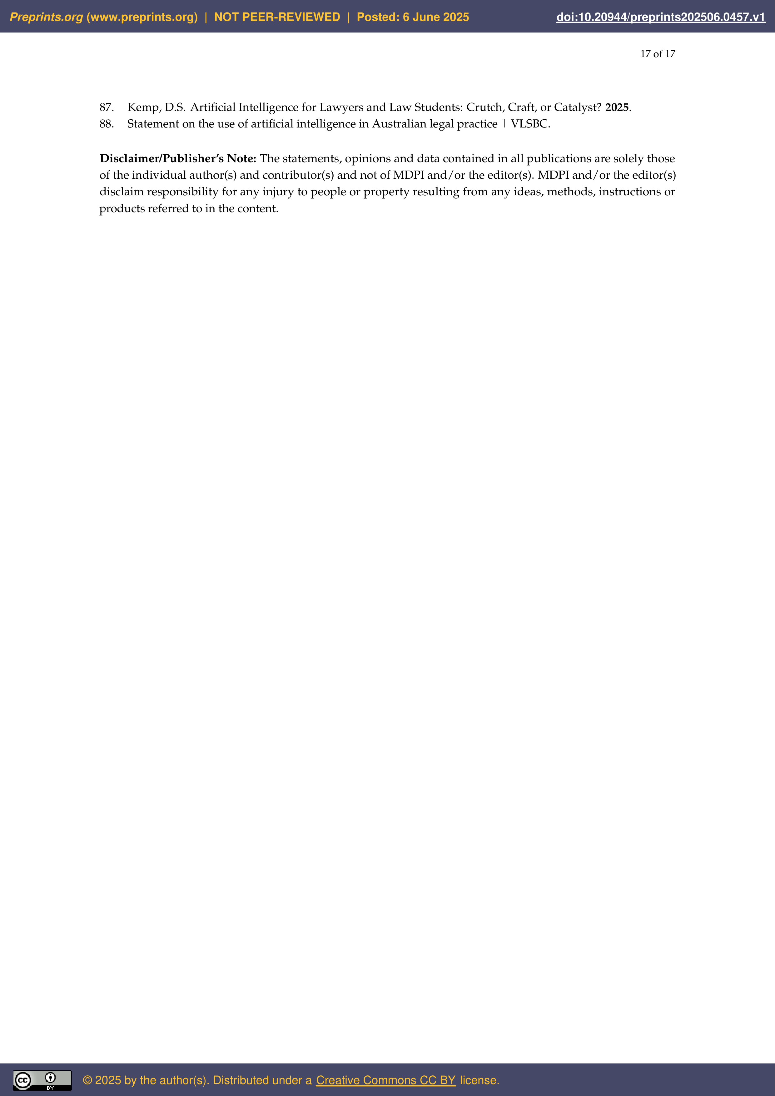 Artificial Intelligence Applications in Legal Practice — page 18