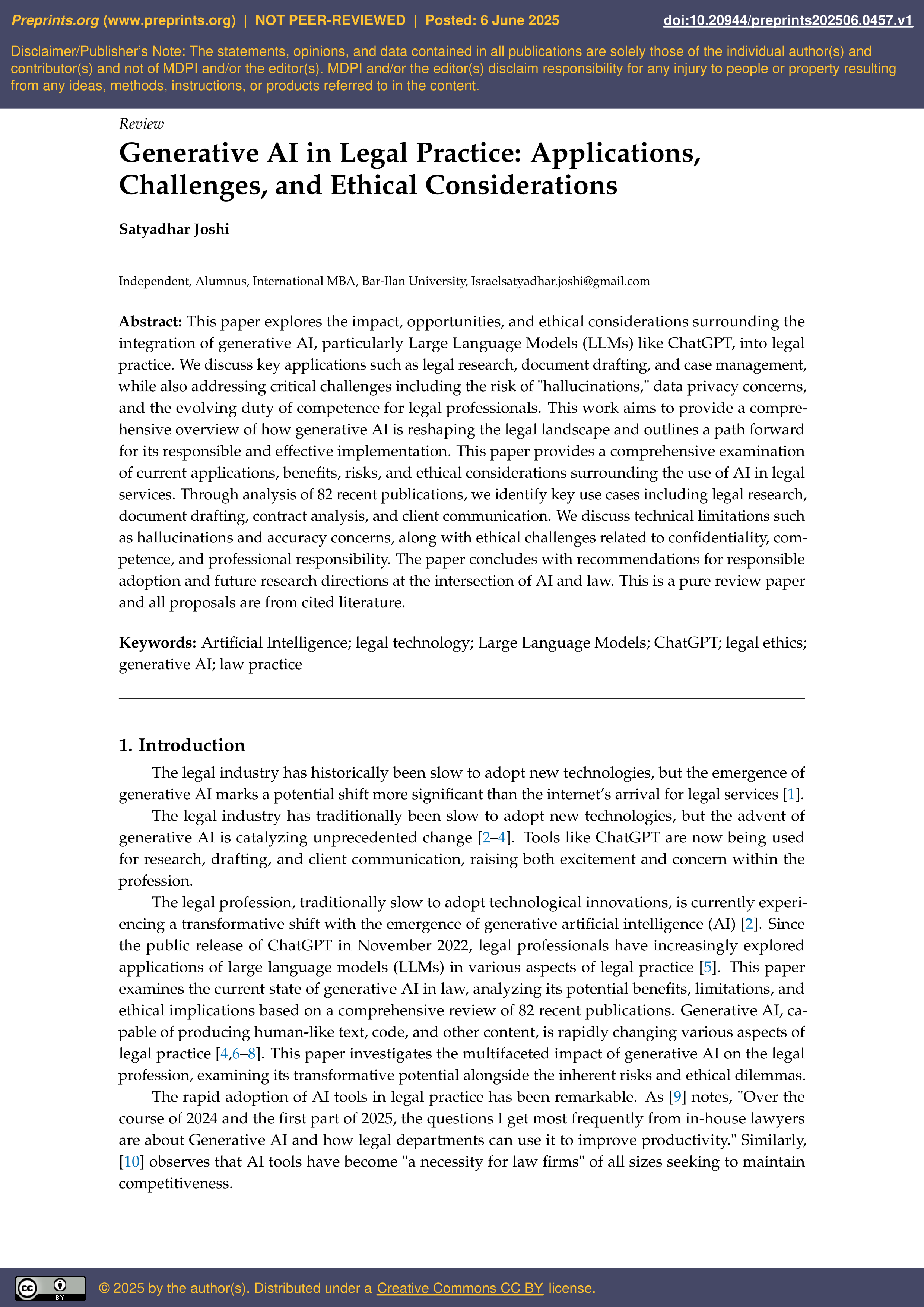 Artificial Intelligence Applications in Legal Practice — page 2