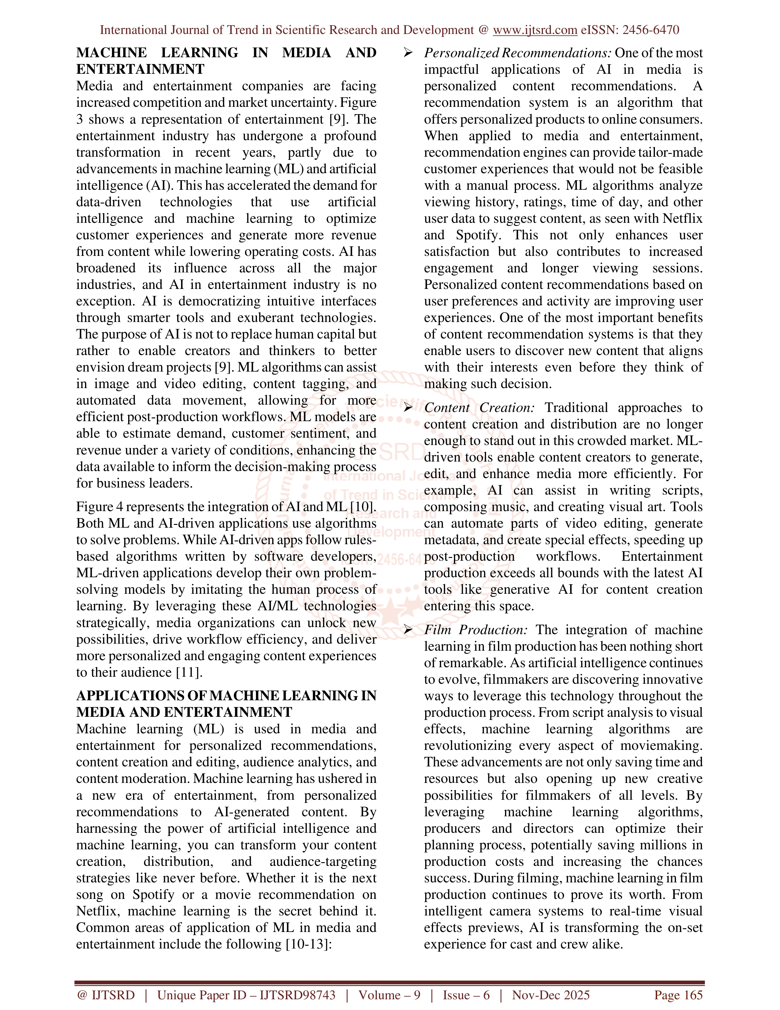Artificial Intelligence Applications in Media  — page 3