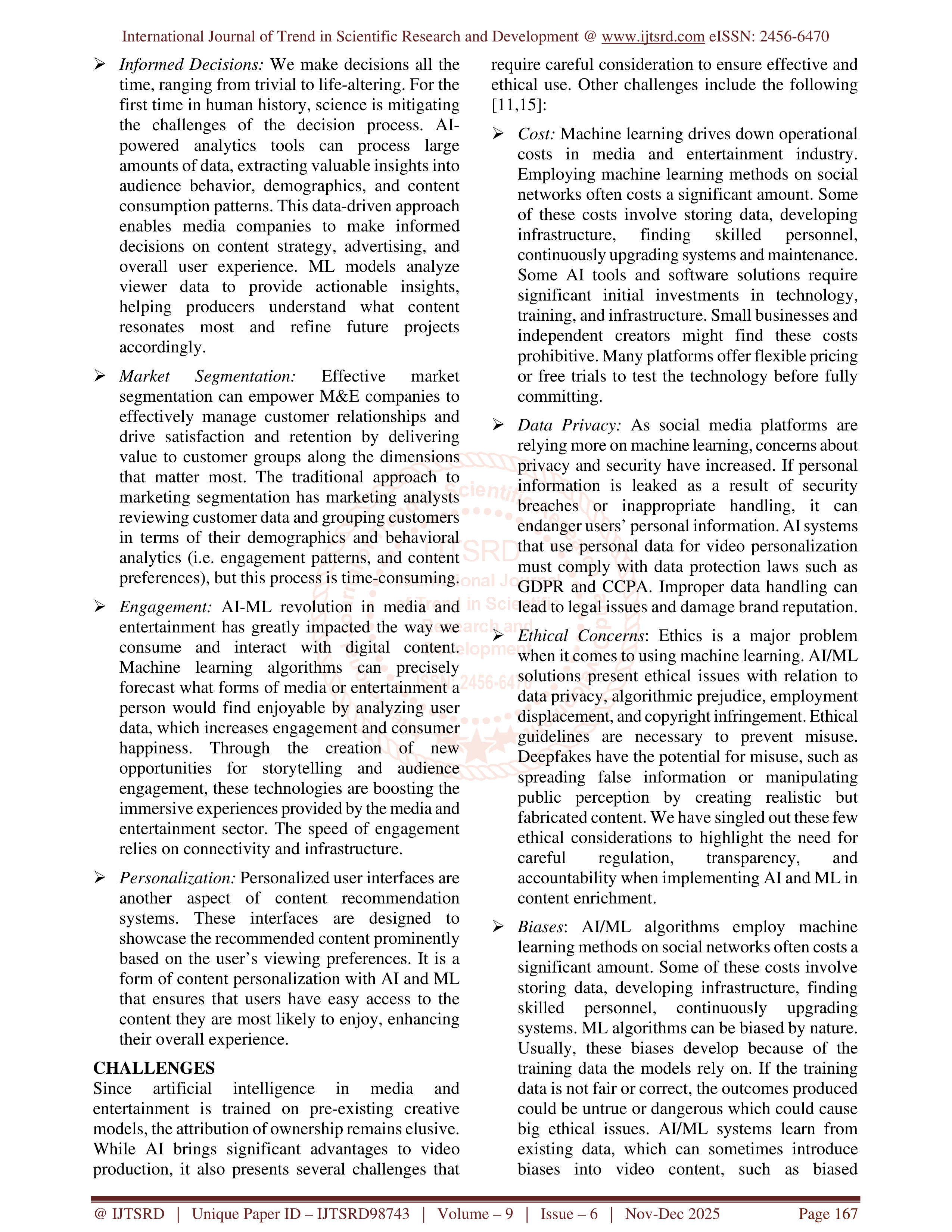 Artificial Intelligence Applications in Media  — page 5