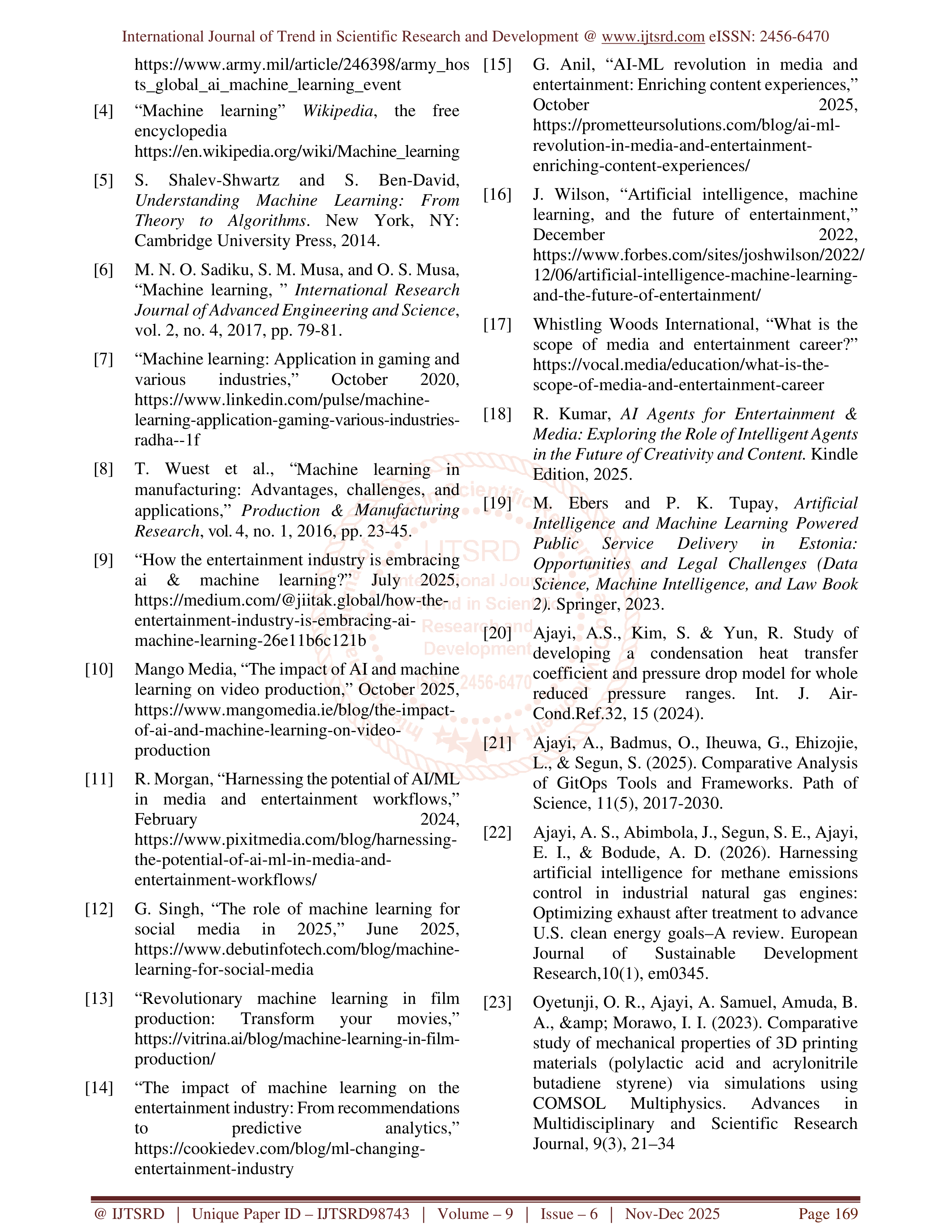Artificial Intelligence Applications in Media  — page 7