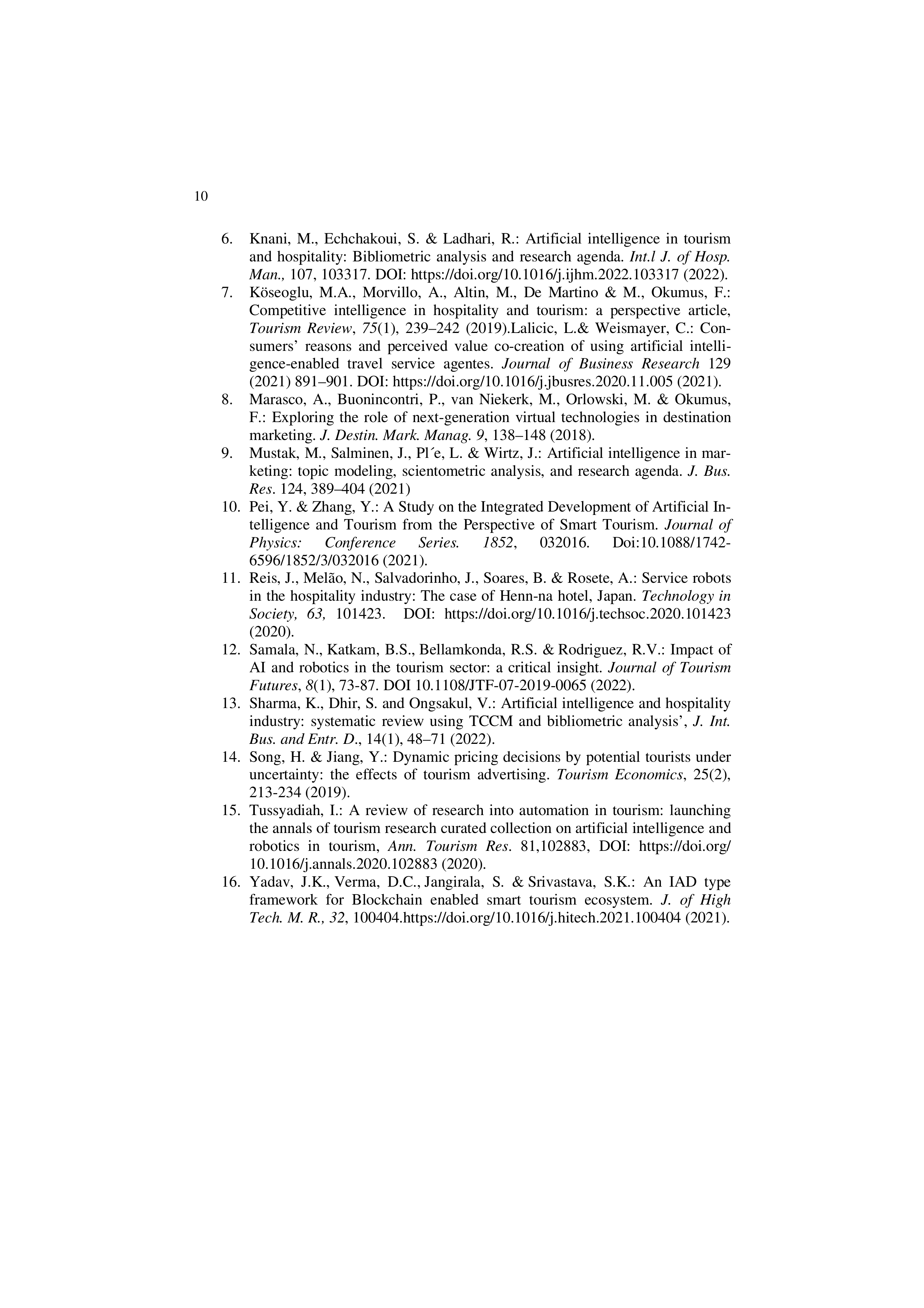 Artificial Intelligence Applications in Tourism — page 10