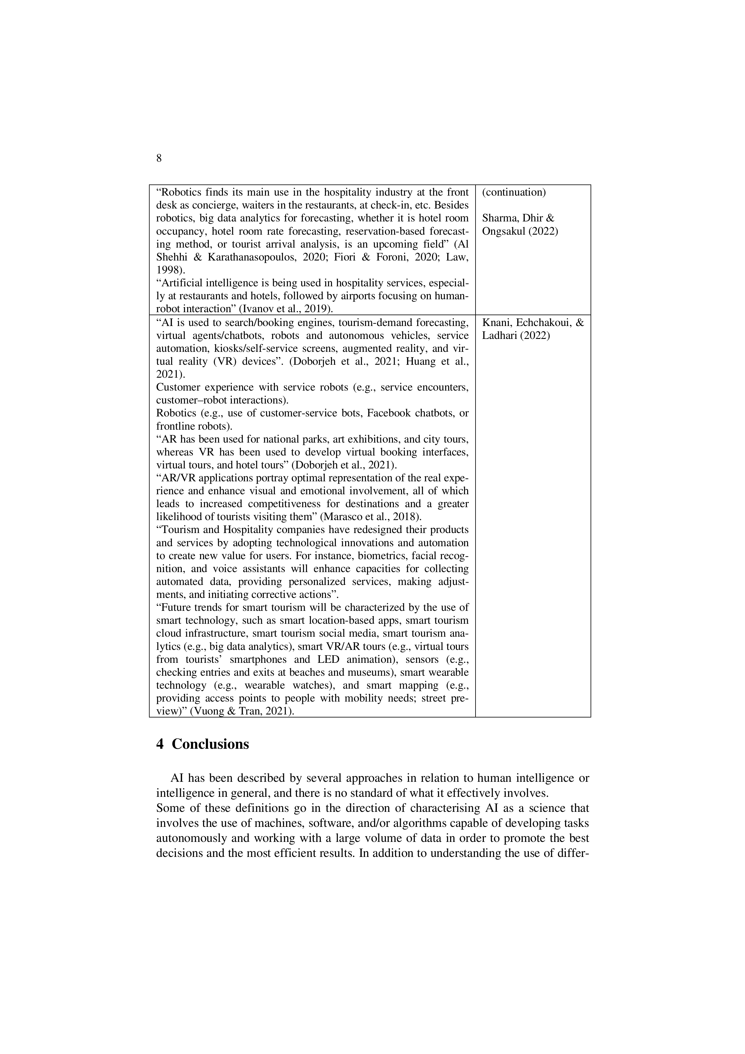 Artificial Intelligence Applications in Tourism — page 8