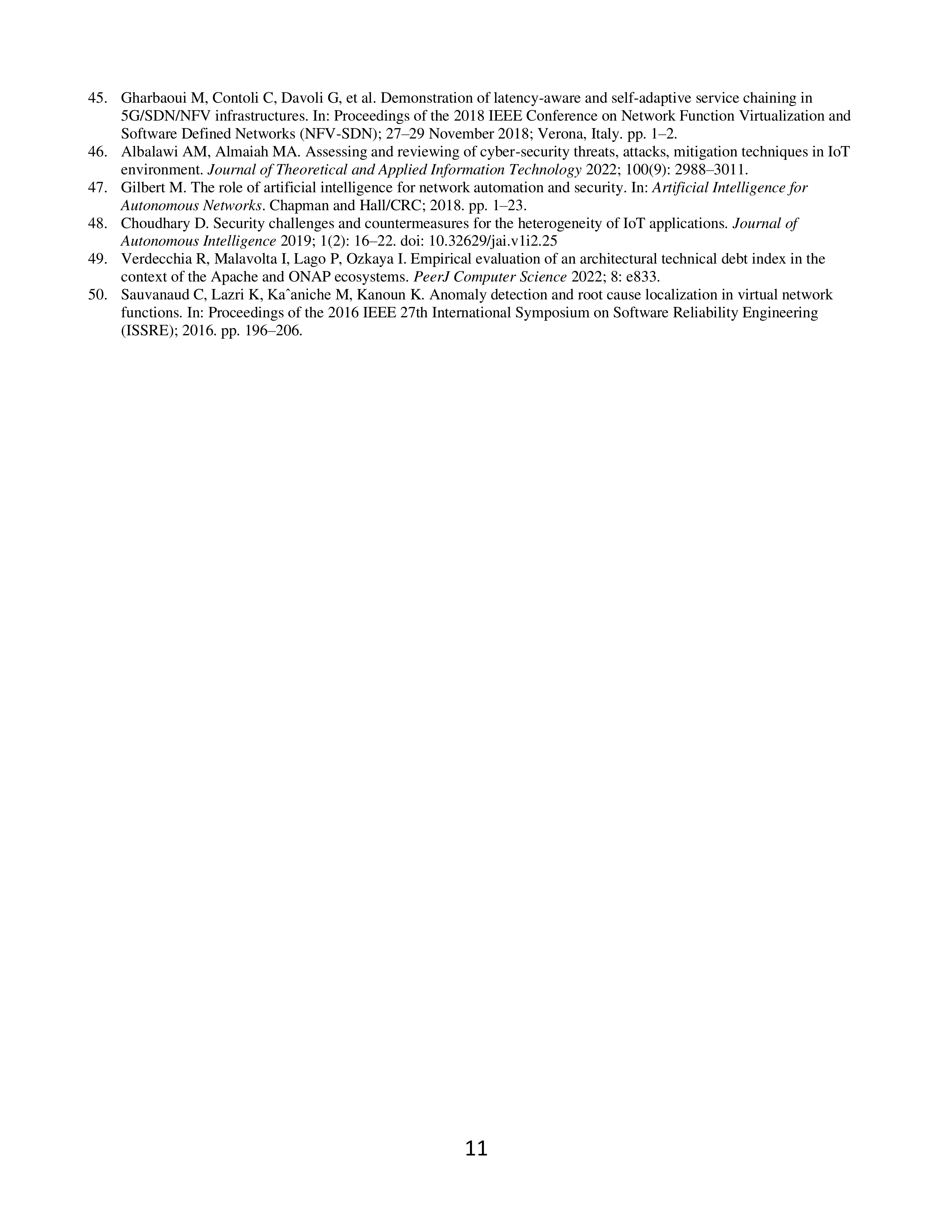 Artificial Intelligence Applications in Telecommunications — page 11