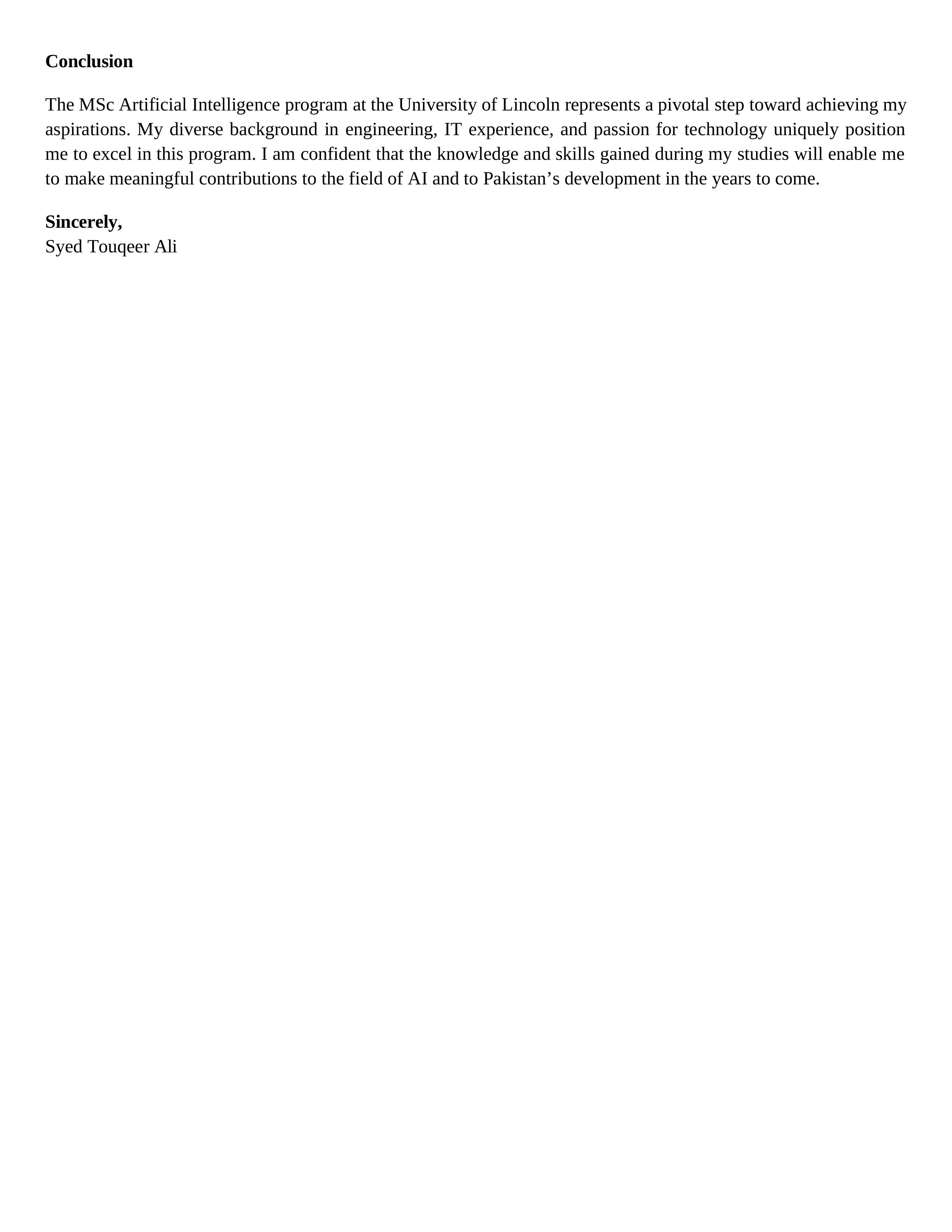 Artificial Intelligence Statement of Purpose — page 3