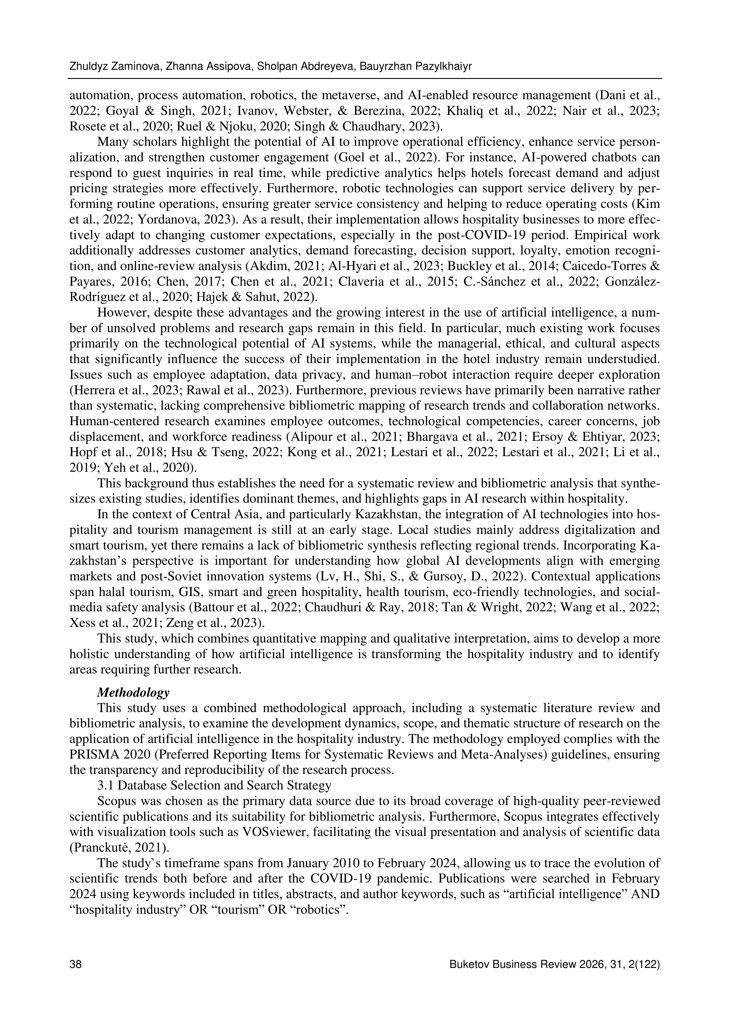 Artificial Intelligence Applications in Hospitality — page 3