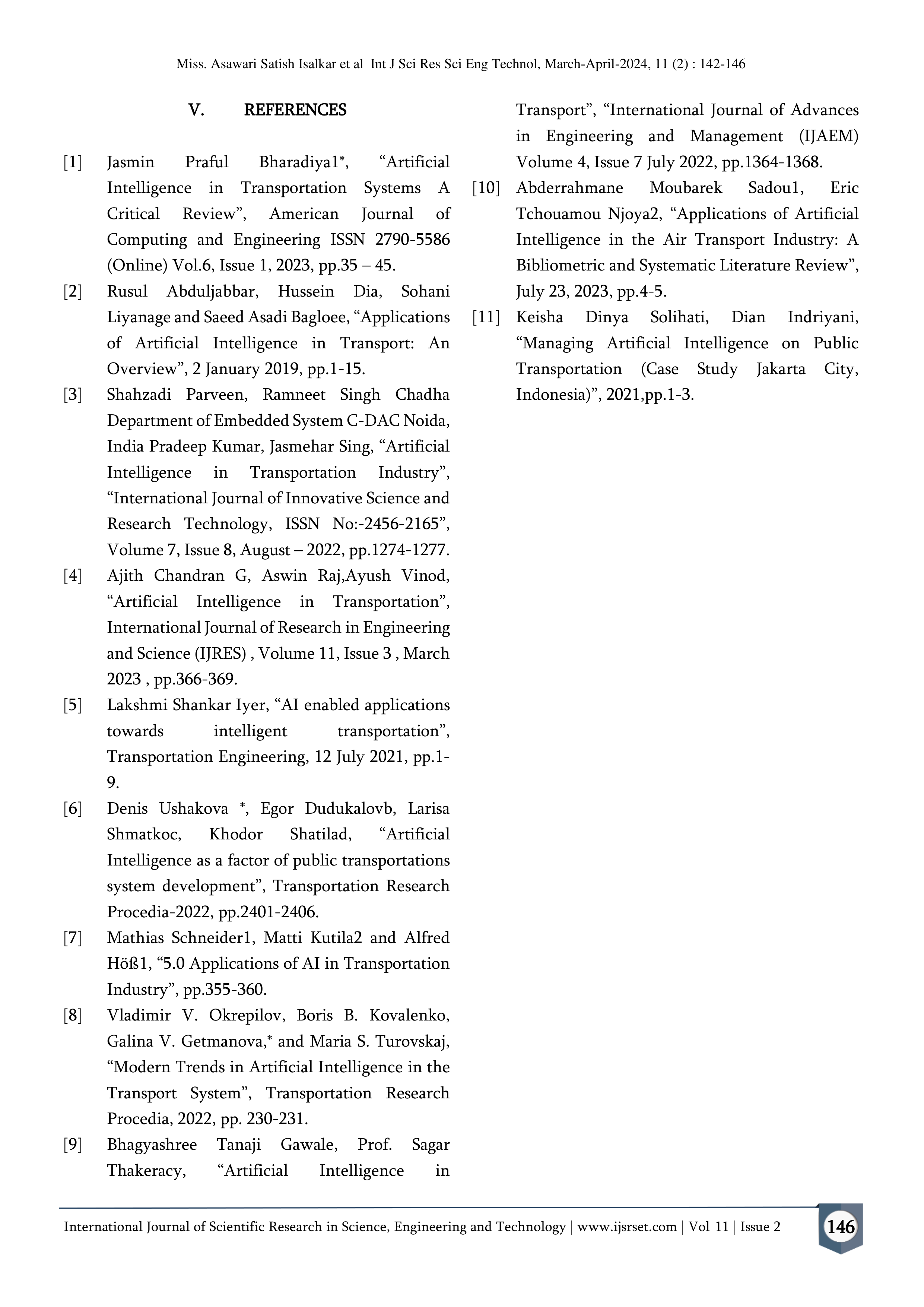 Artificial Intelligence Applications in Transportation — page 5