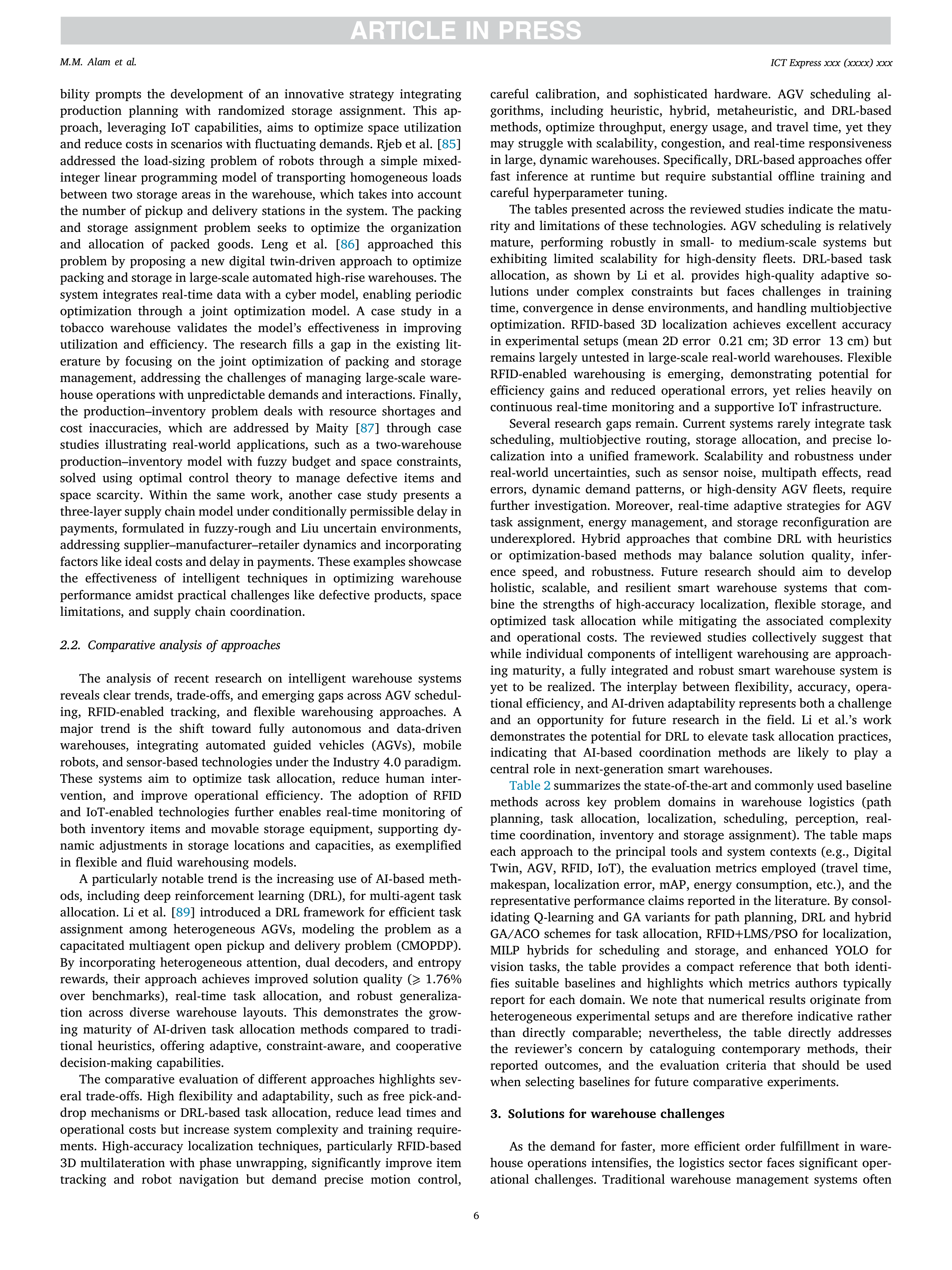 Artiﬁcial intelligence Applications for Warehouse Logistics — page 6