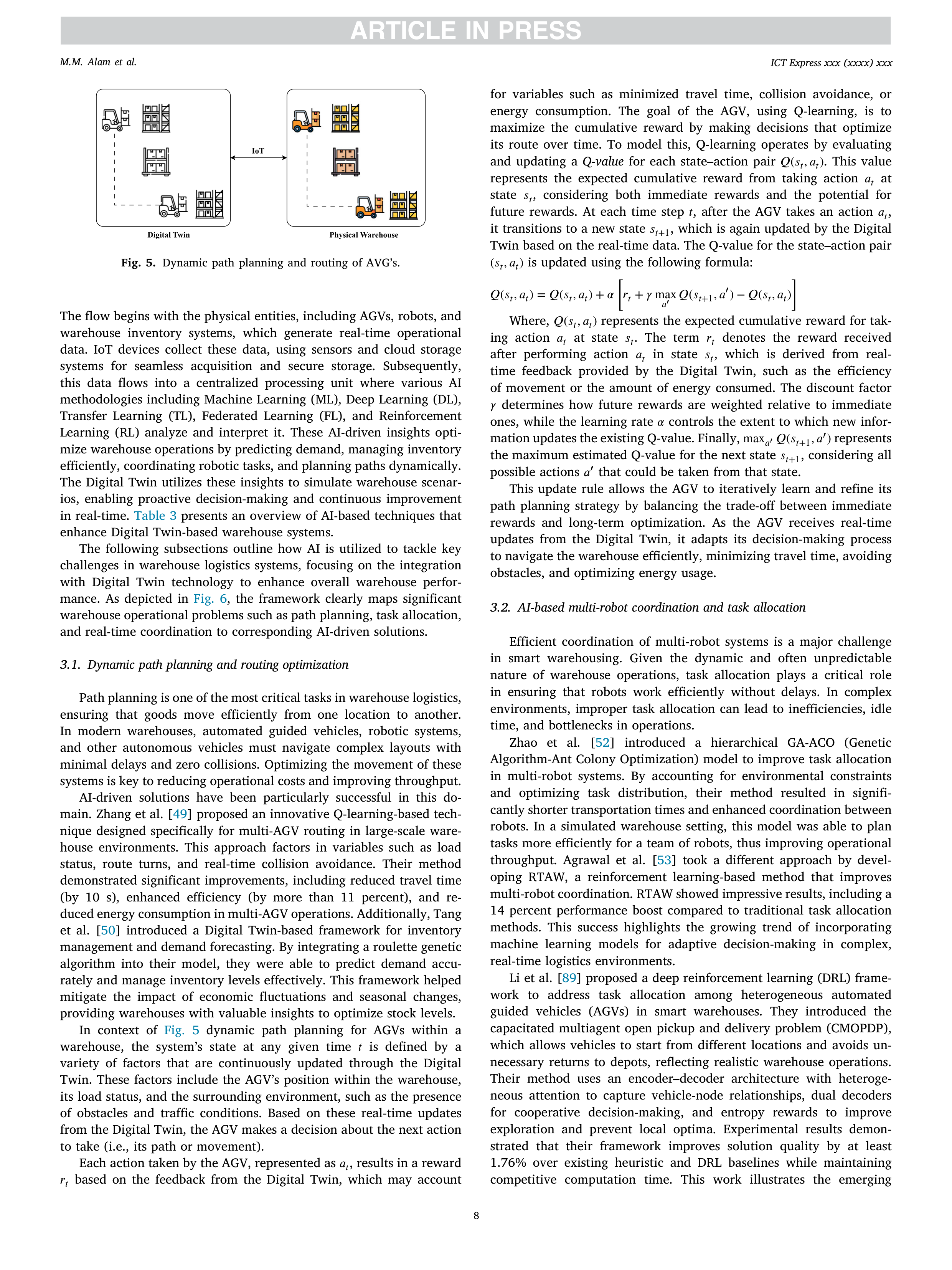 Artiﬁcial intelligence Applications for Warehouse Logistics — page 8