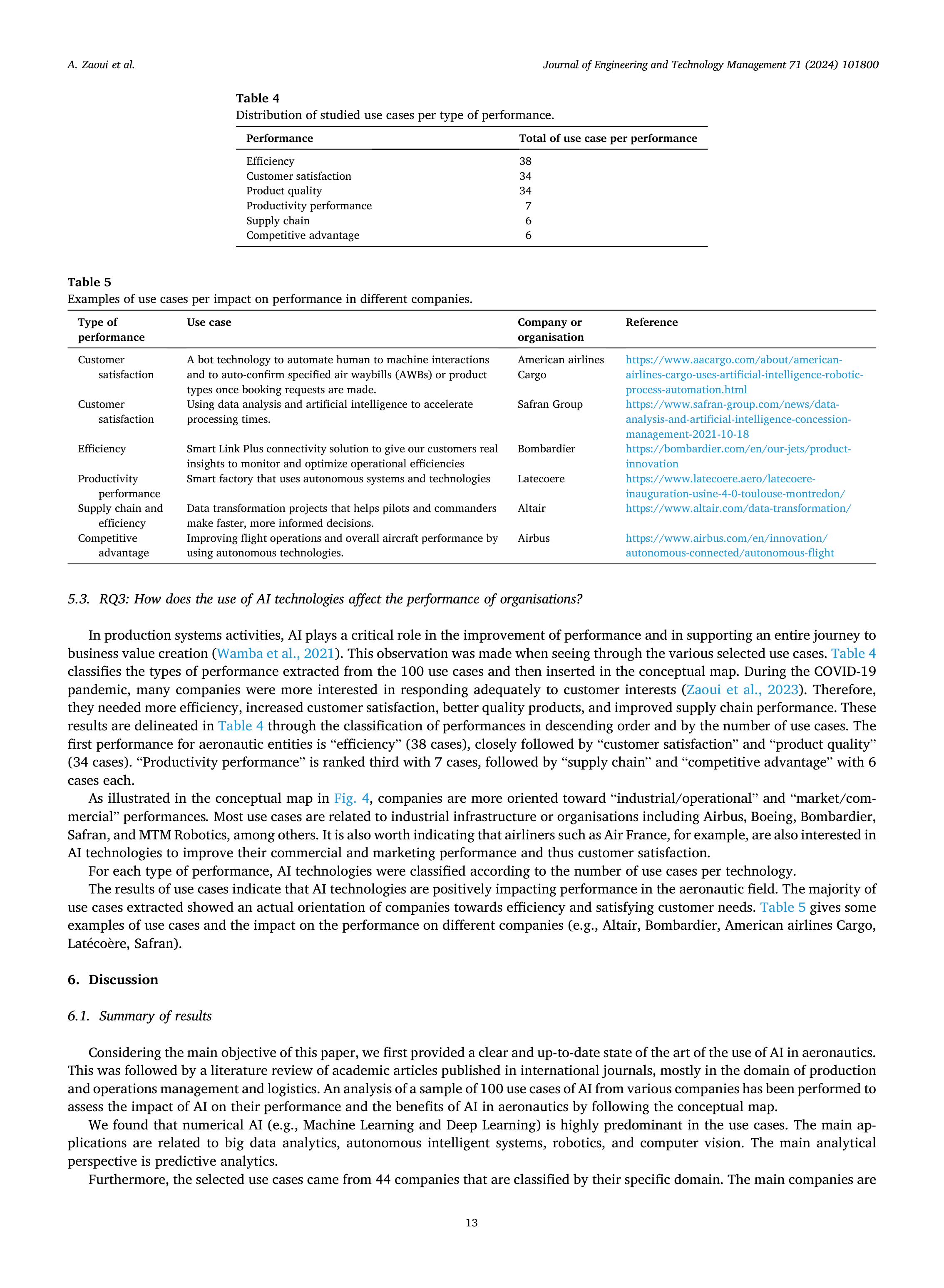 Artiﬁcial intelligence Applications in Aeronautics — page 13
