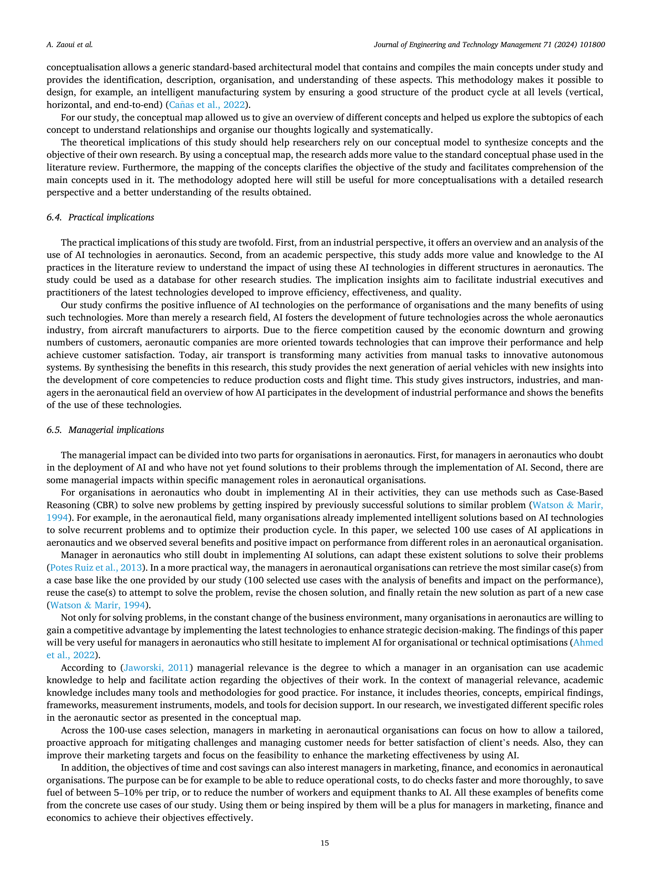 Artiﬁcial intelligence Applications in Aeronautics — page 15