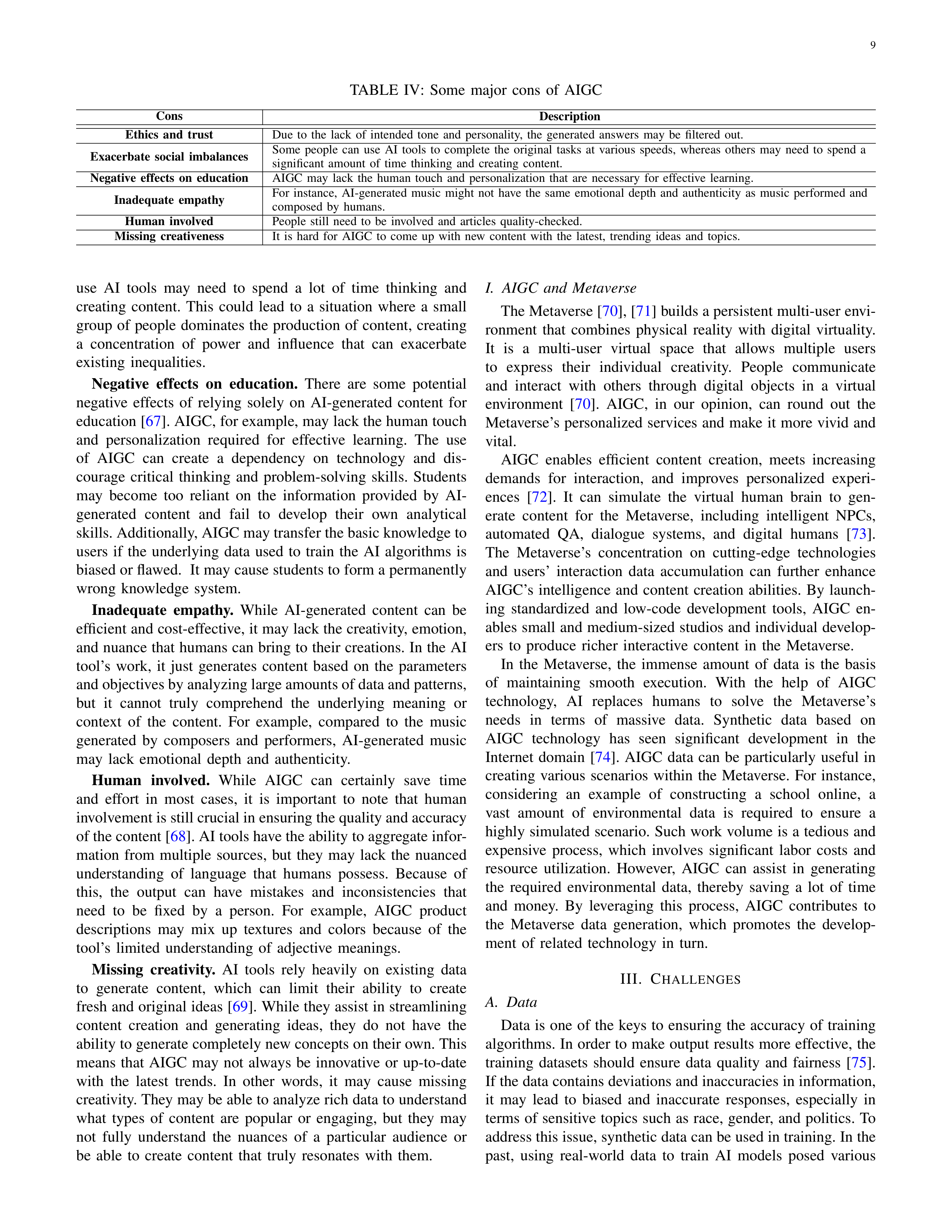 Artiﬁcial intelligence Applications in Content Creation — page 9