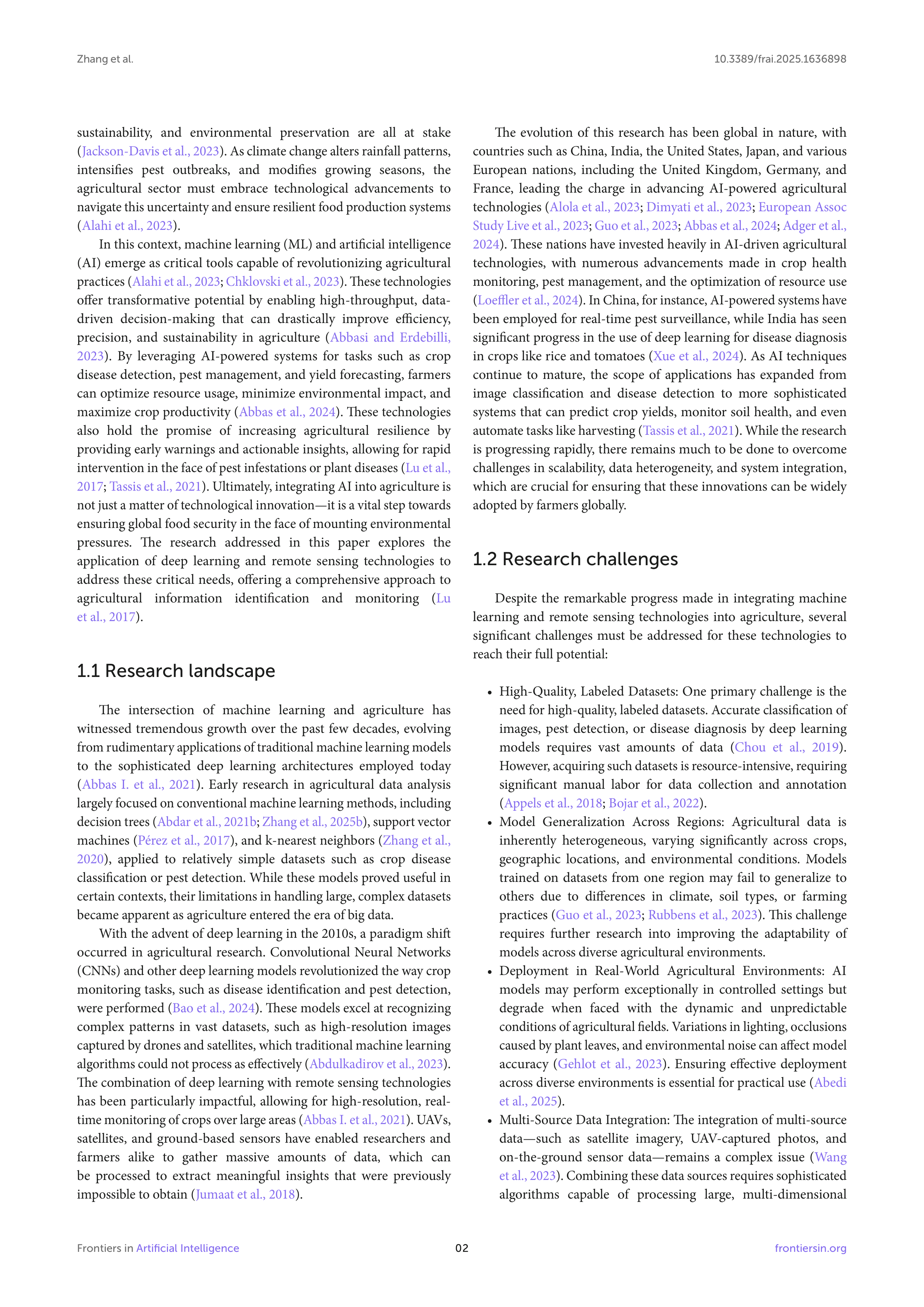 Artiﬁcial intelligence Applications in Crop Monitoring — page 2
