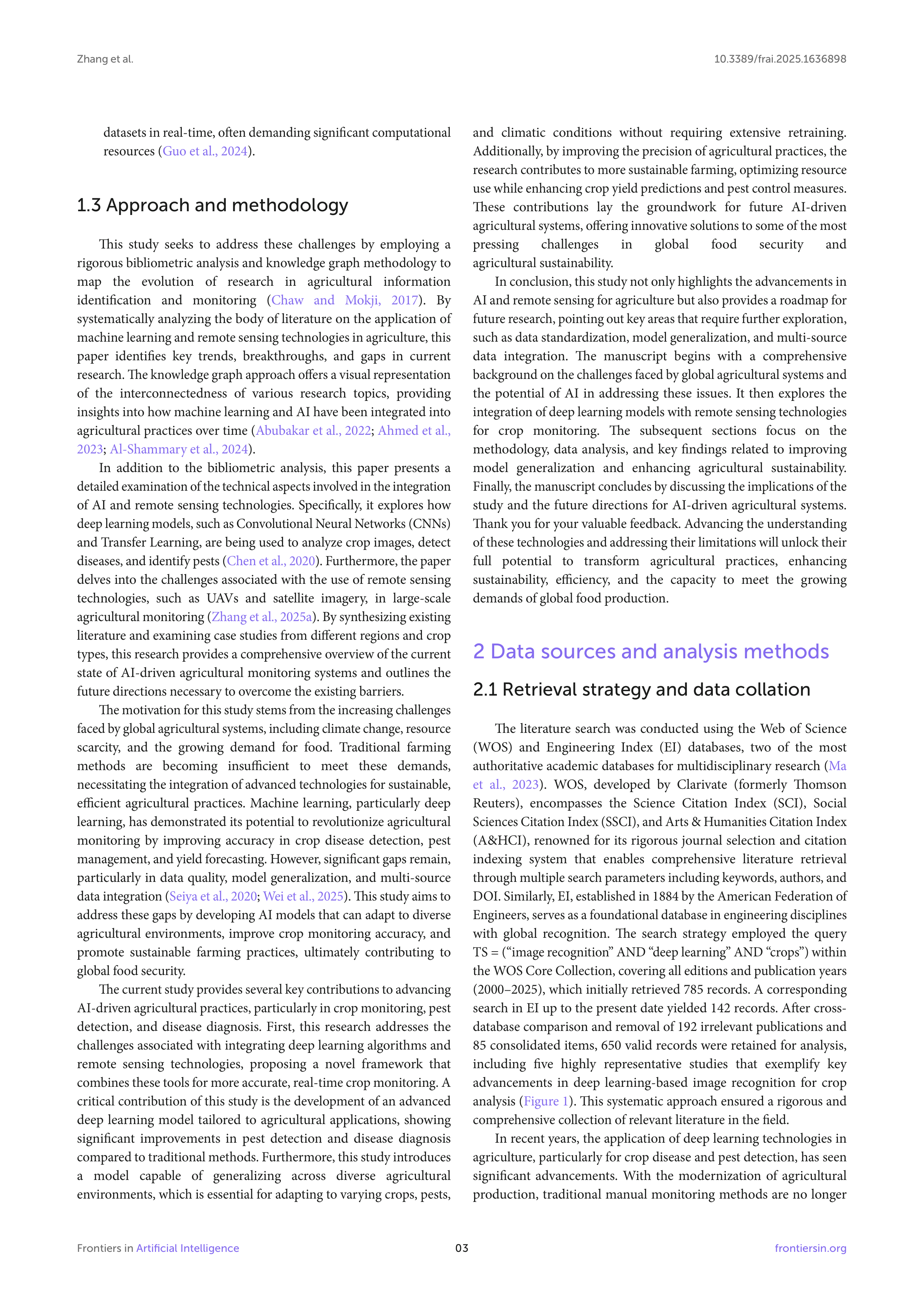 Artiﬁcial intelligence Applications in Crop Monitoring — page 3