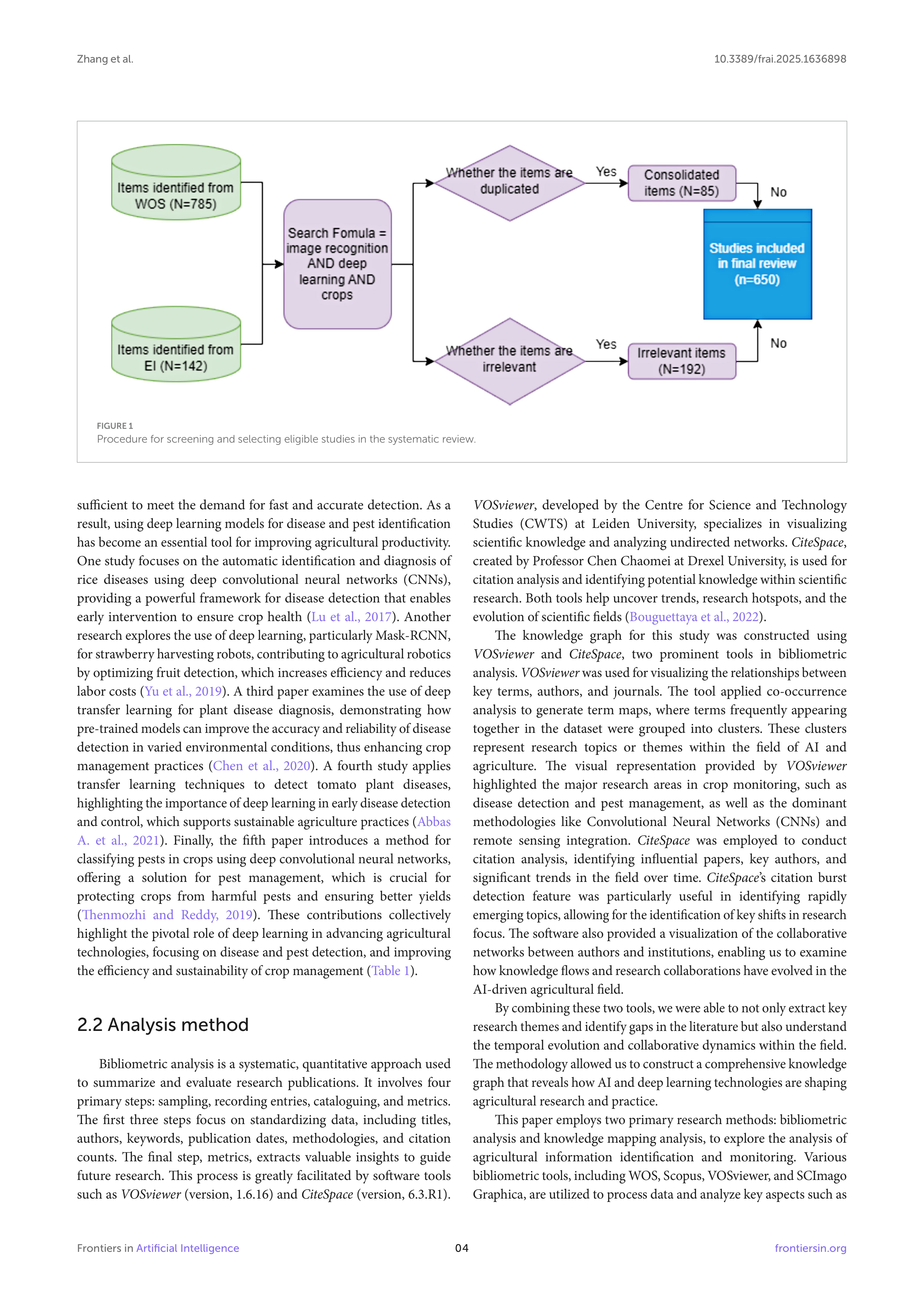 Artiﬁcial intelligence Applications in Crop Monitoring — page 4