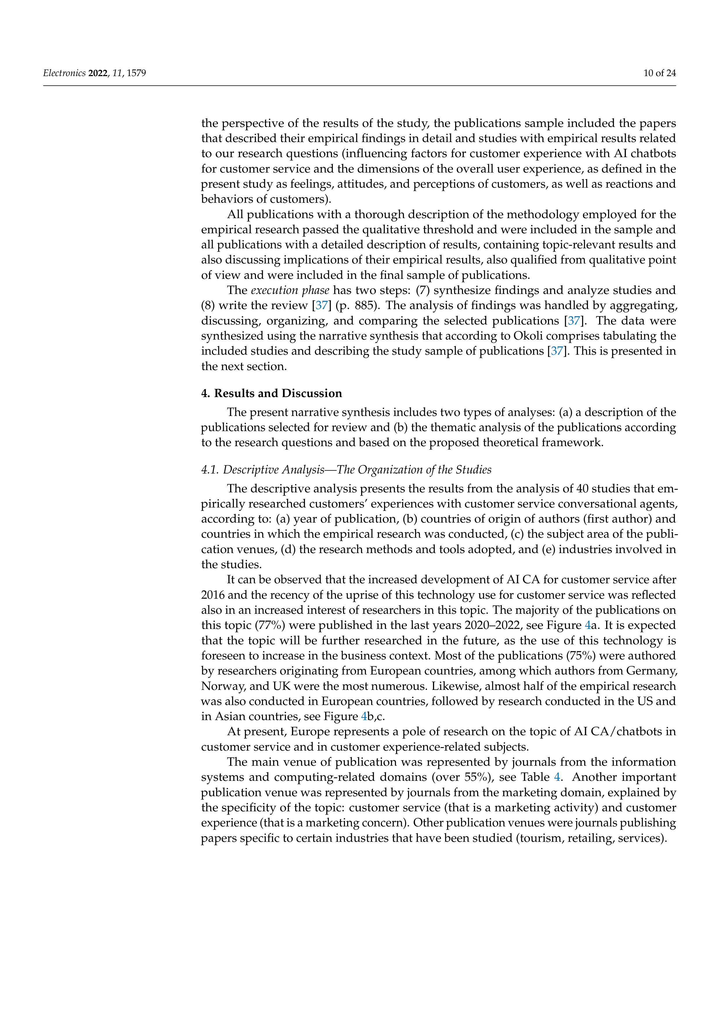 Artiﬁcial intelligence Applications in Customer Service — page 10