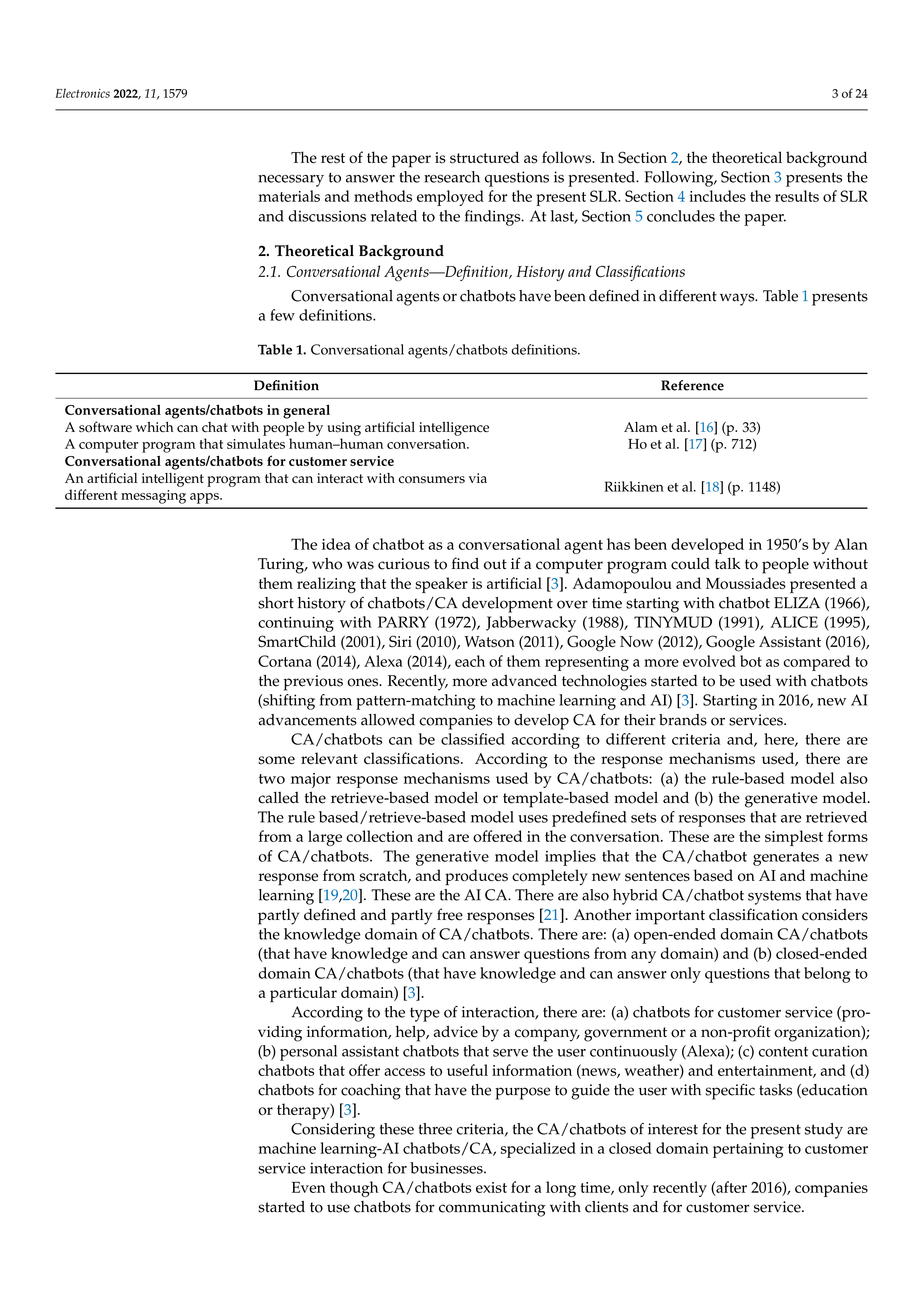 Artiﬁcial intelligence Applications in Customer Service — page 3