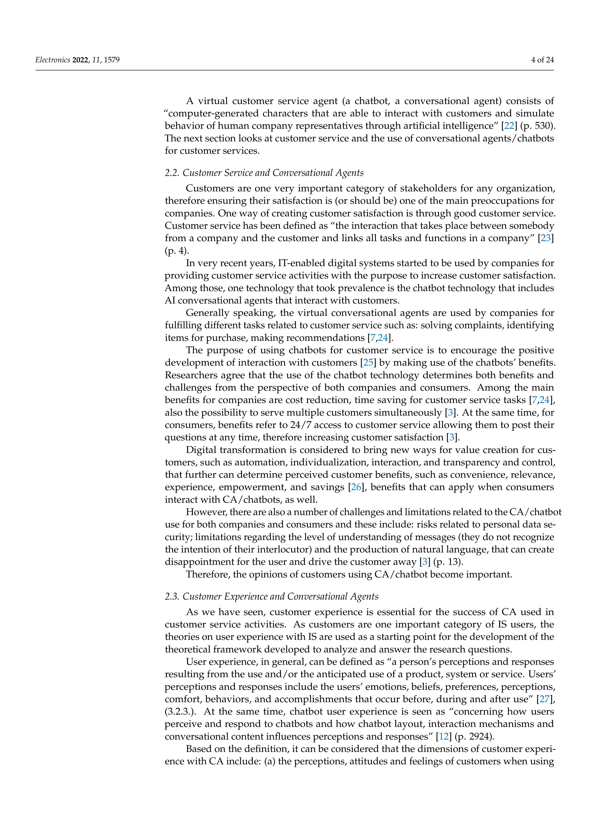 Artiﬁcial intelligence Applications in Customer Service — page 4