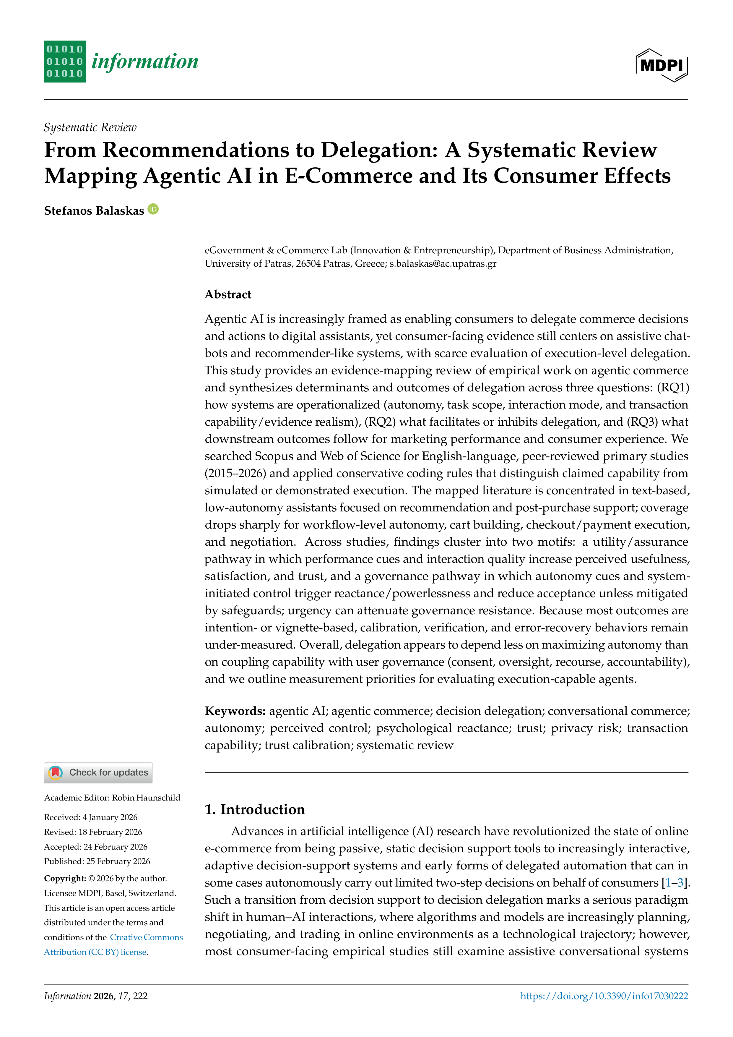 Artiﬁcial intelligence Applications in E-Commerce — page 1