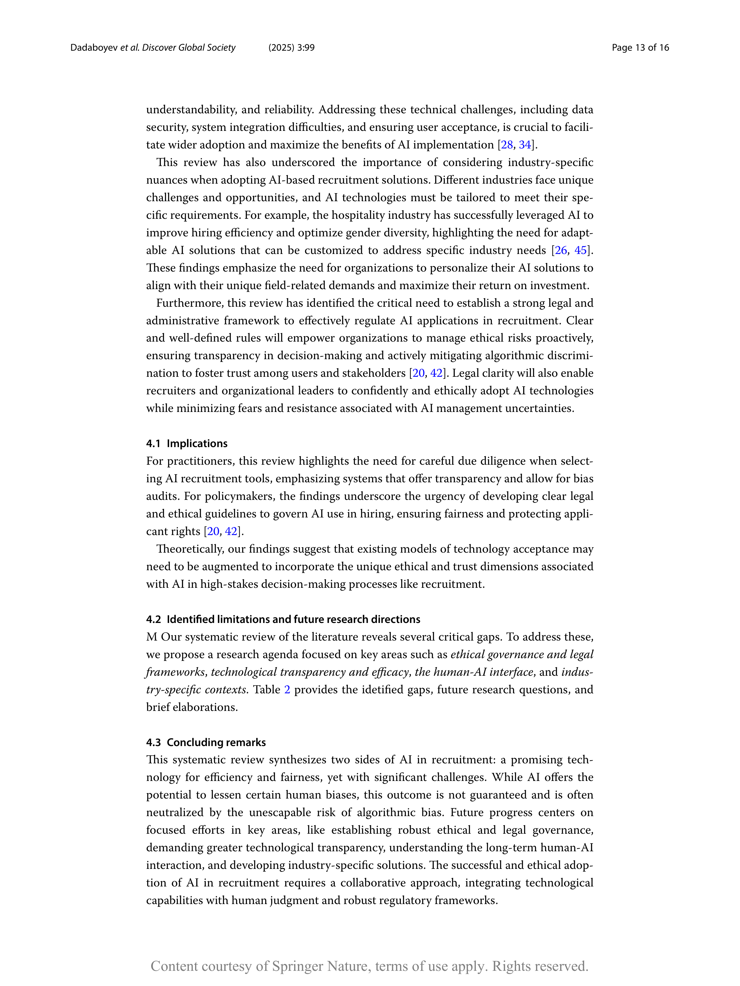 Artiﬁcial intelligence Applications in Employee Recruitment — page 13