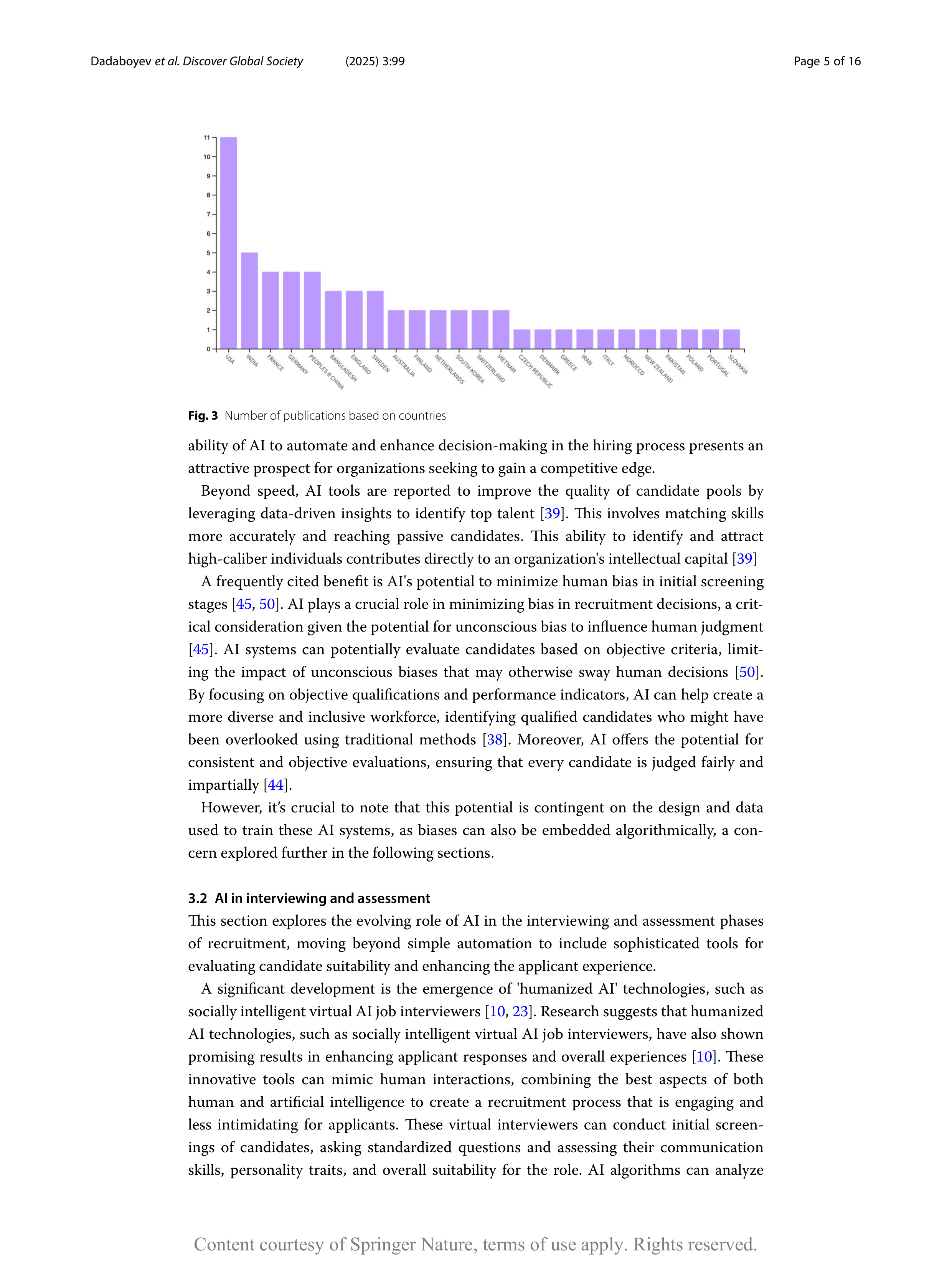 Artiﬁcial intelligence Applications in Employee Recruitment — page 5