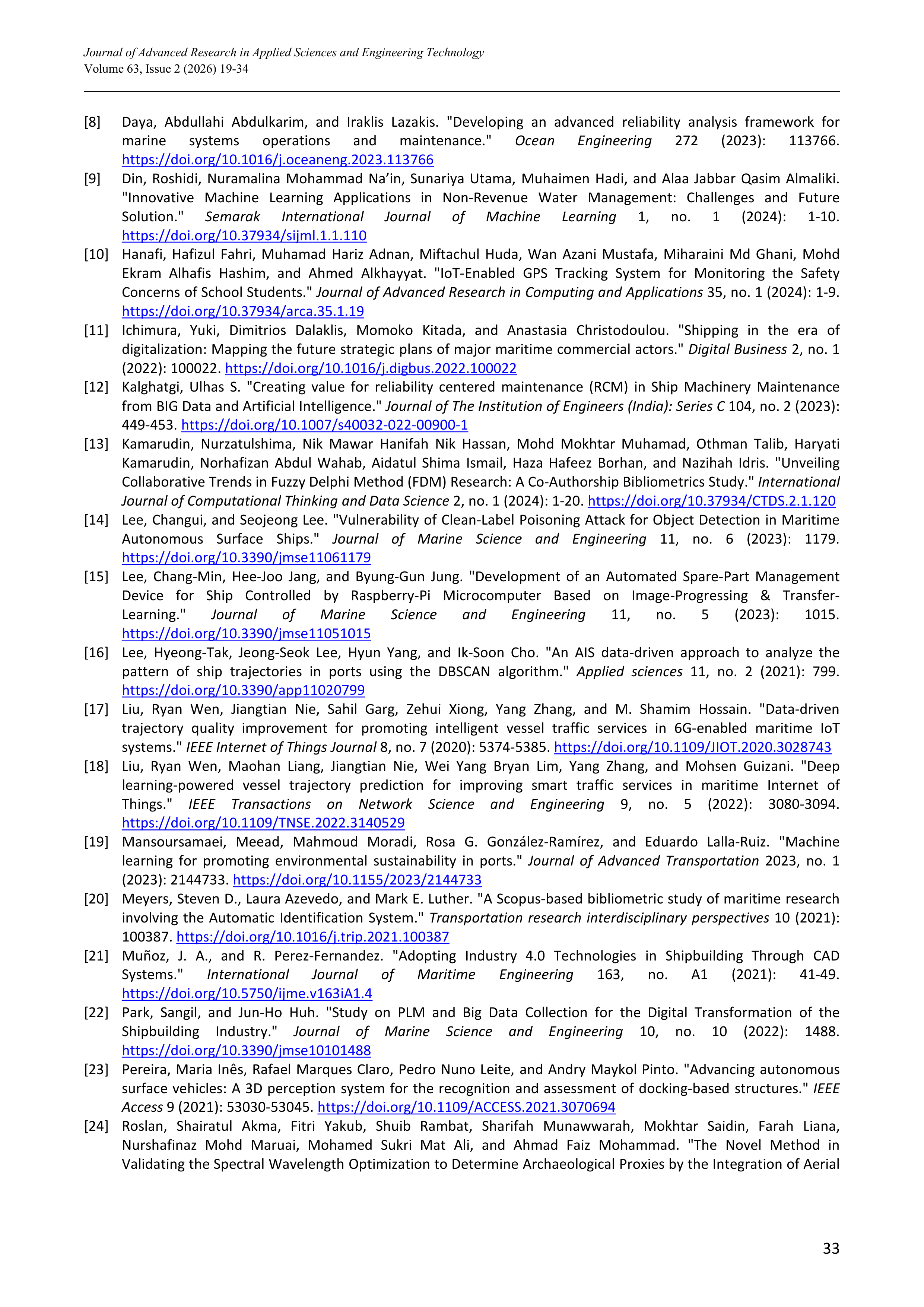Artiﬁcial intelligence Applications in Maritime Industry — page 15