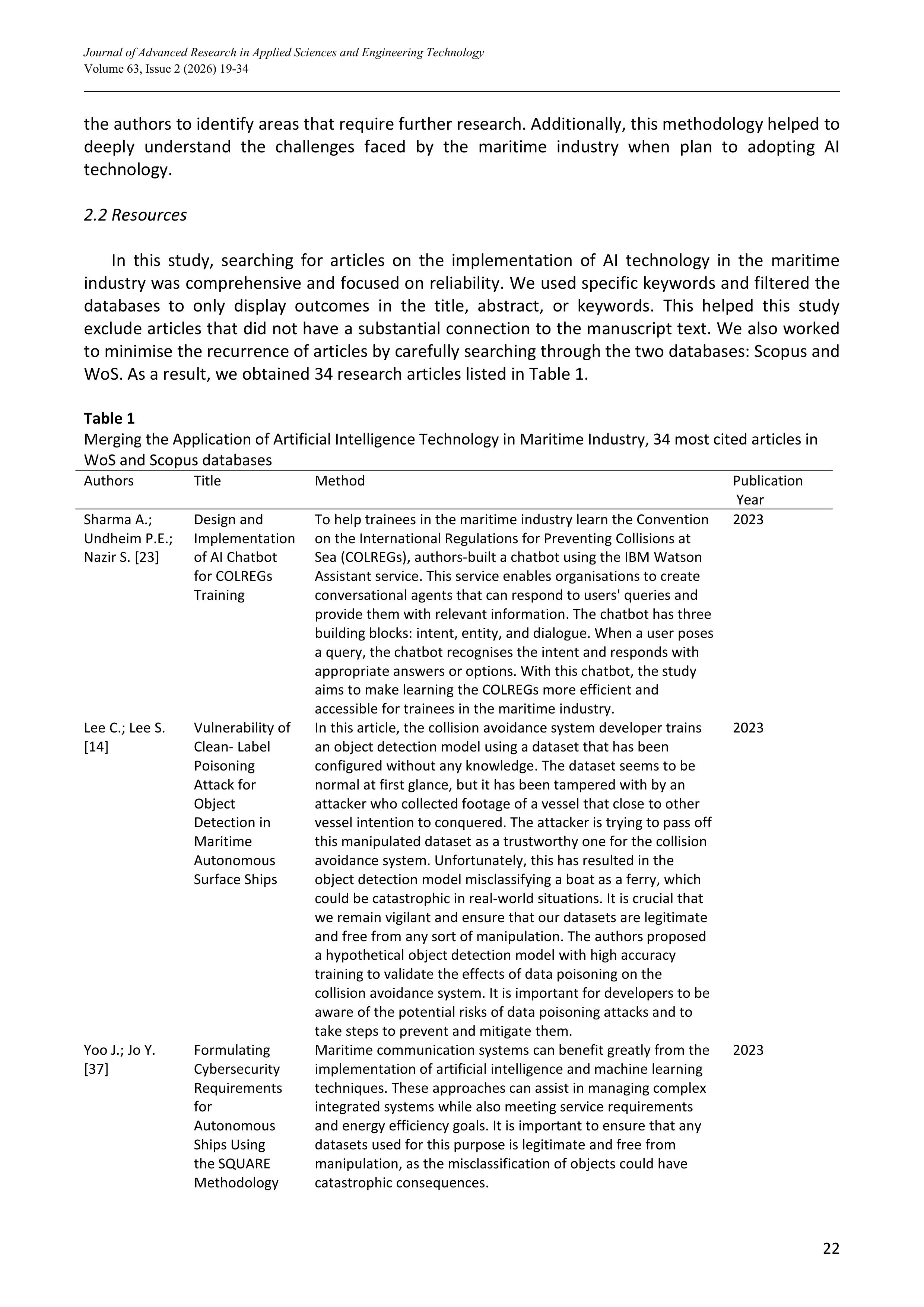Artiﬁcial intelligence Applications in Maritime Industry — page 4
