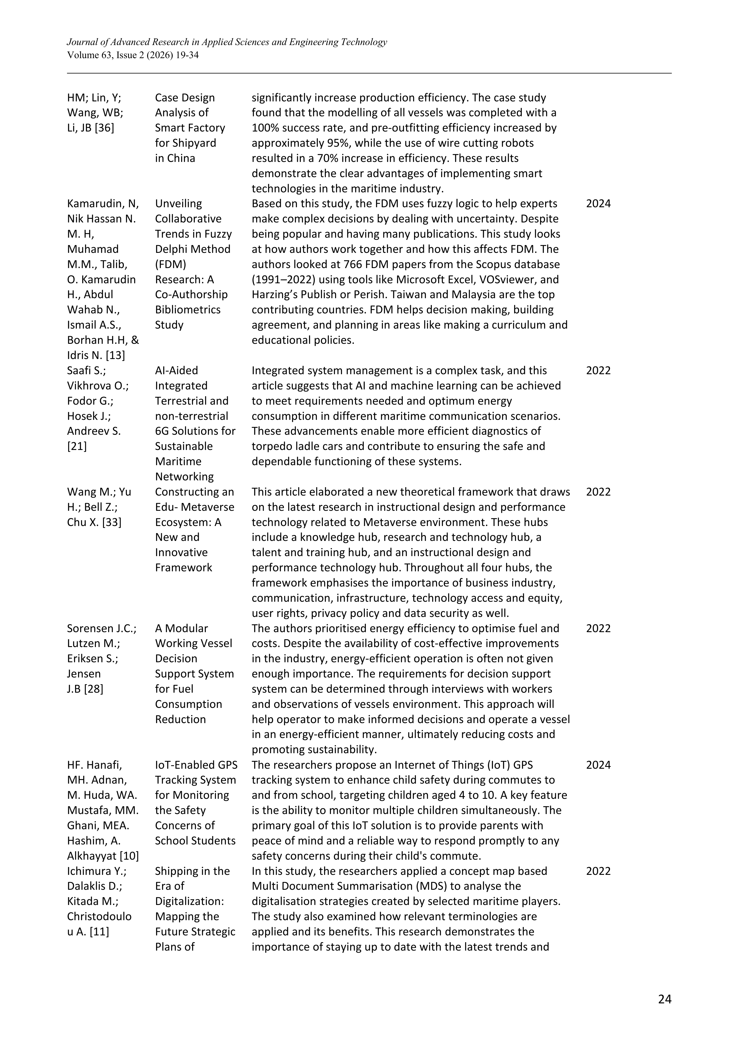 Artiﬁcial intelligence Applications in Maritime Industry — page 6