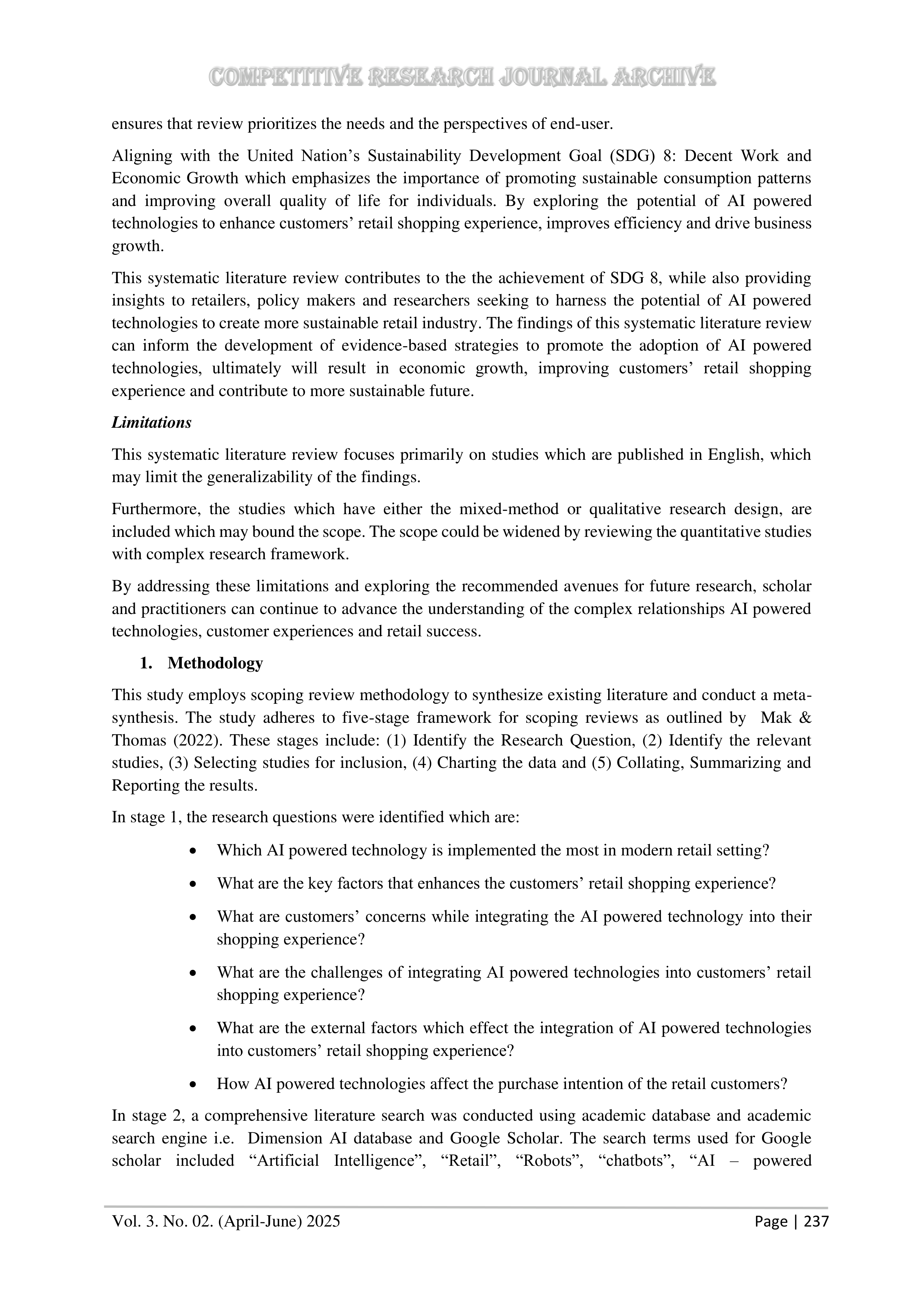 Artiﬁcial intelligence Applications in Retail Shopping — page 4