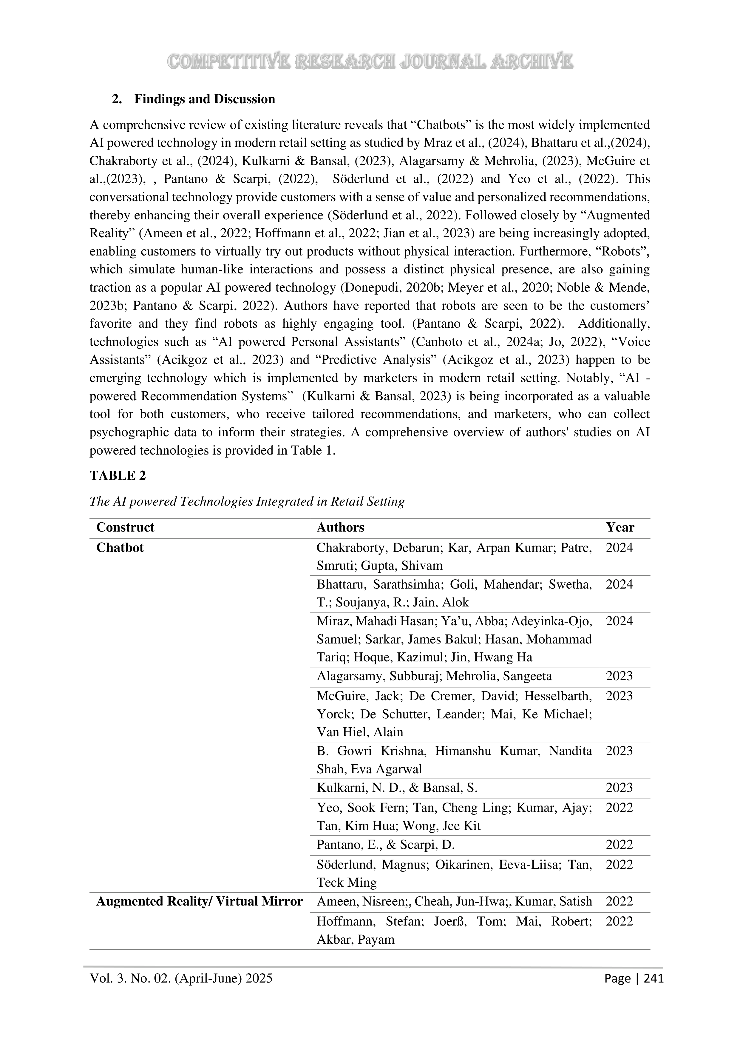 Artiﬁcial intelligence Applications in Retail Shopping — page 8
