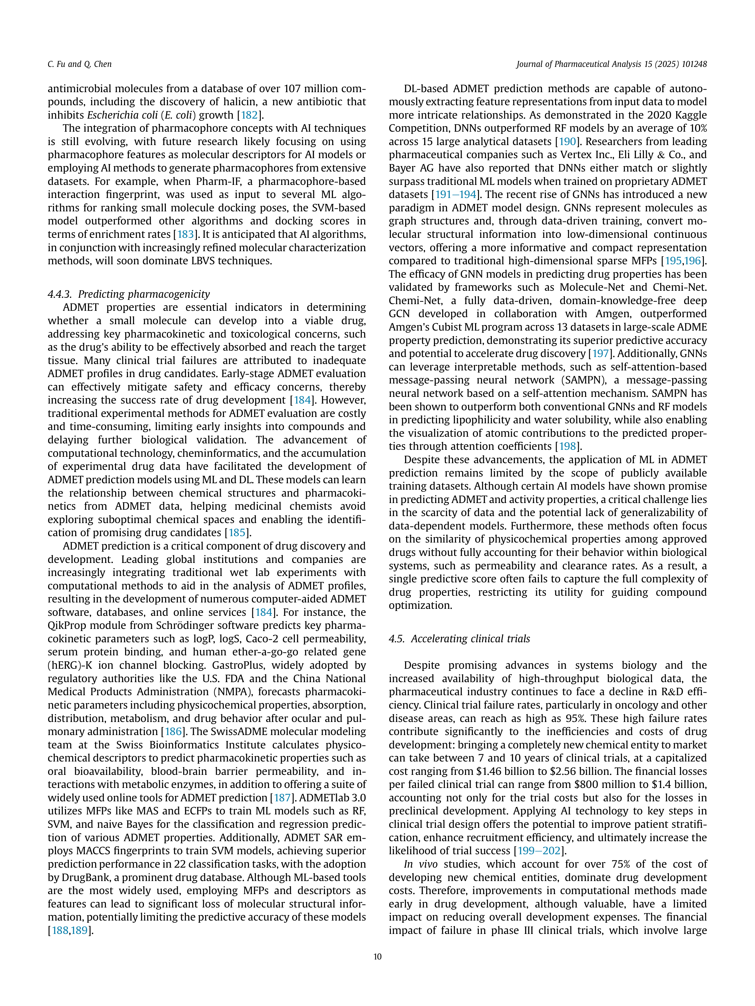 Artiﬁcial Intelligence Applications in Drug Discovery — page 10