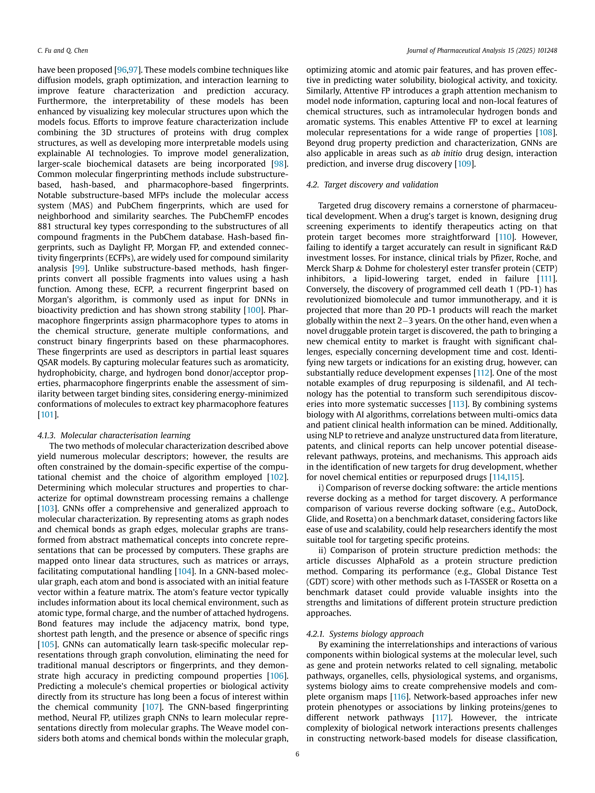 Artiﬁcial Intelligence Applications in Drug Discovery — page 6