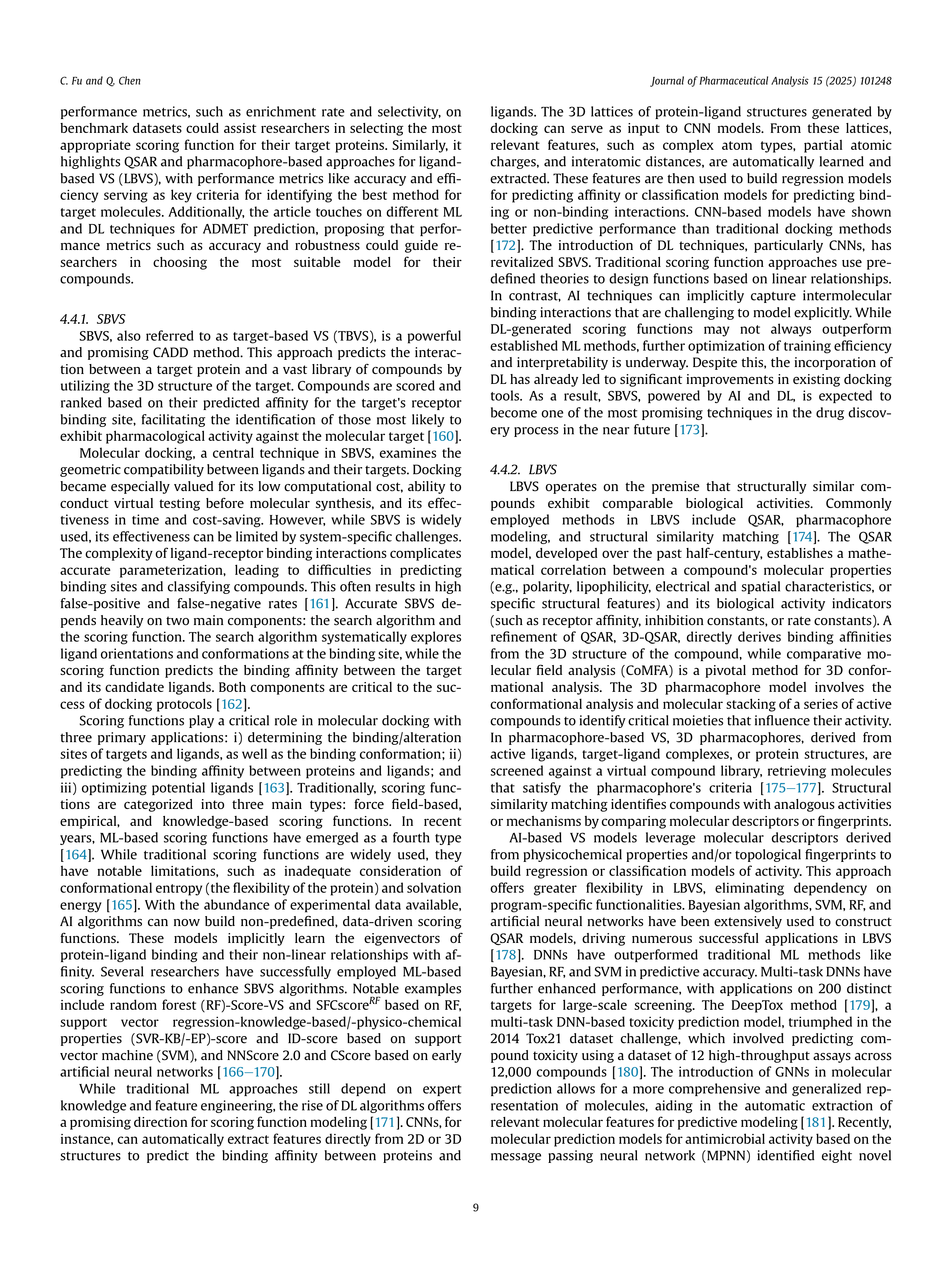 Artiﬁcial Intelligence Applications in Drug Discovery — page 9