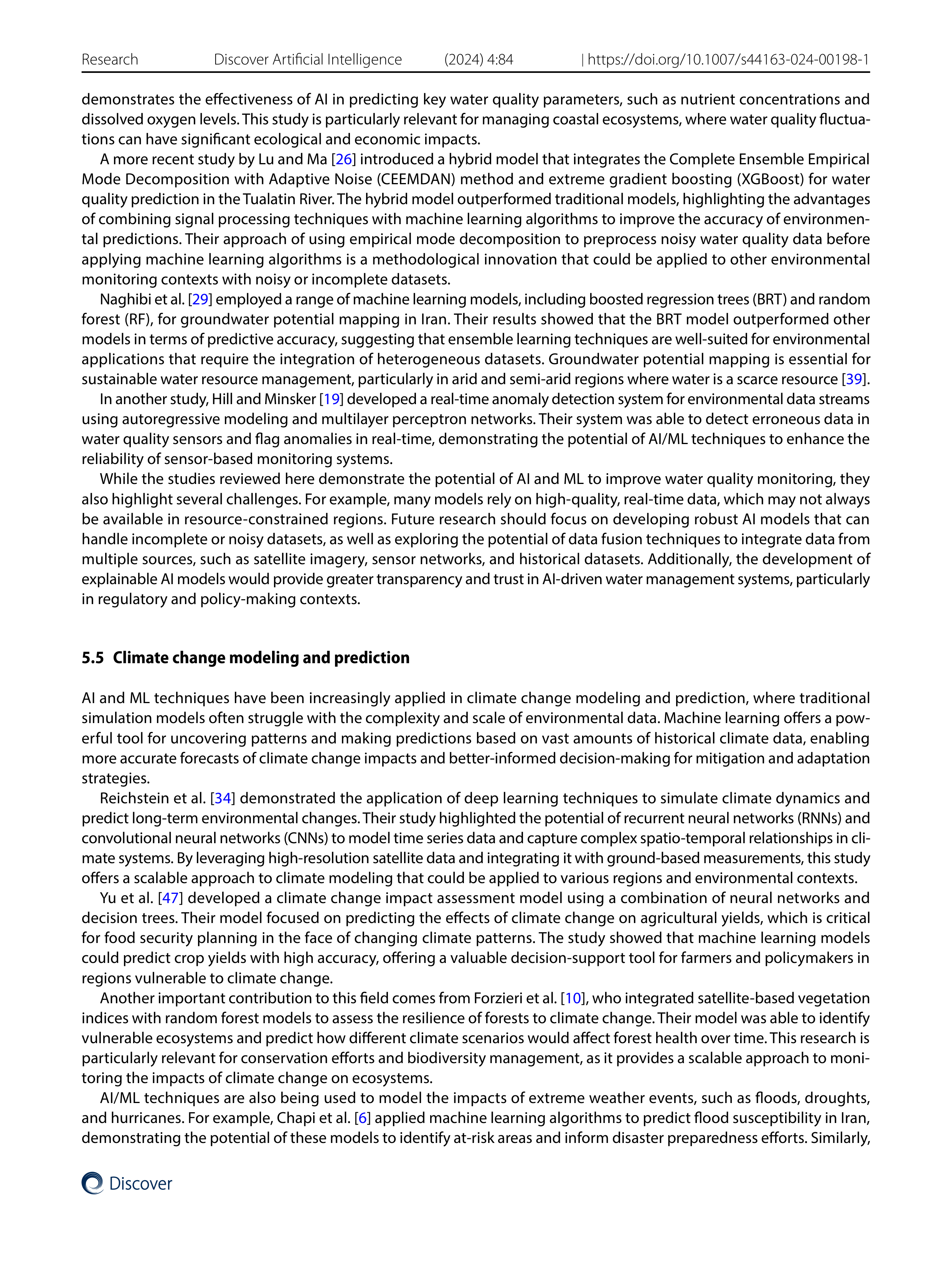 Artiﬁcial intelligence Applications in Environmental Monitoring — page 18